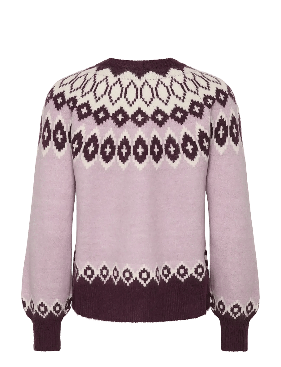 ONLY - ONLRUSTY LS FAIR ISLE O-NECK BF KNT - stickade tröjor - fig - 2