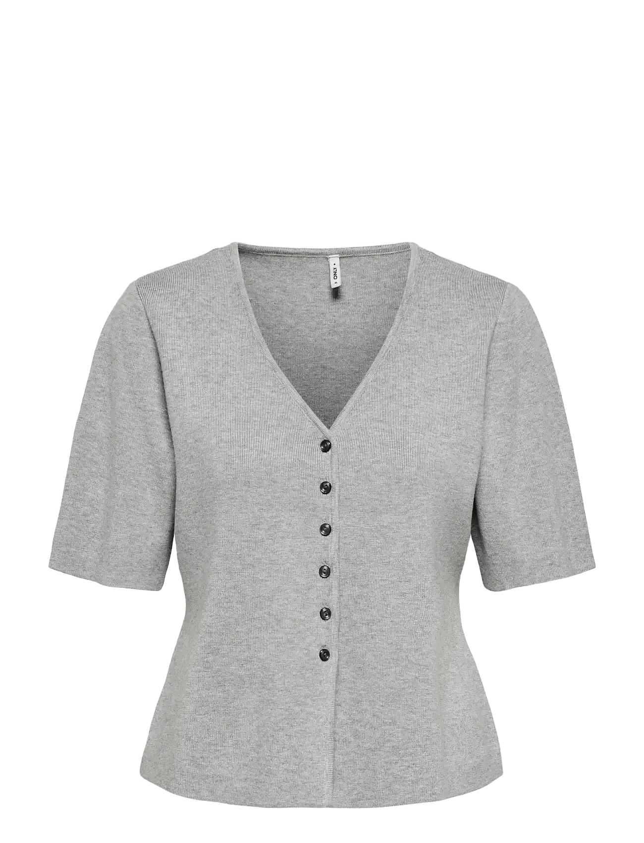 ONLY | Onllucy Ss V-Neck Button Ex Knt | M