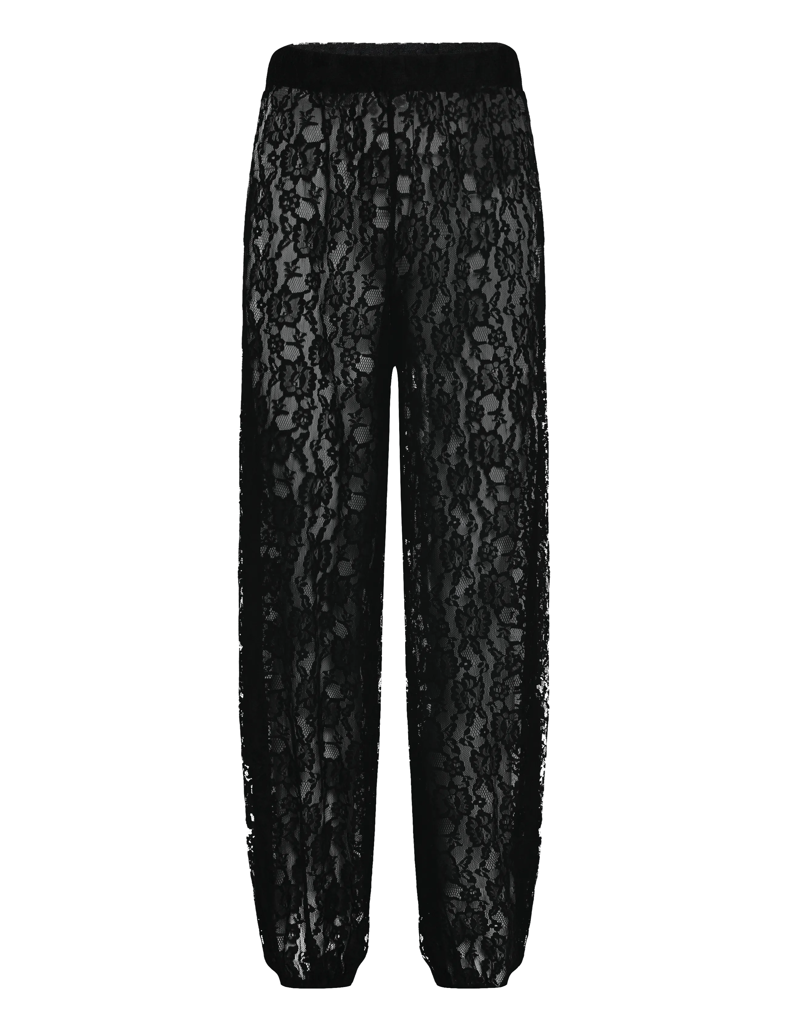 ONLY ONLBEA LACE BALLOON PANTS JRS - Püksid - BLACK / black