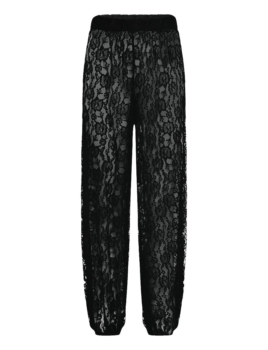 ONLY - ONLBEA LACE BALLOON PANTS JRS - barrel-püksid - black - 0