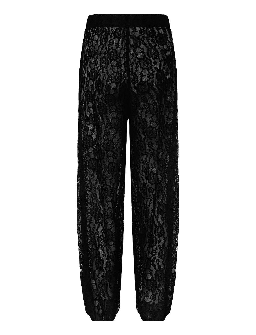 ONLY - ONLBEA LACE BALLOON PANTS JRS - barrel-püksid - black - 1