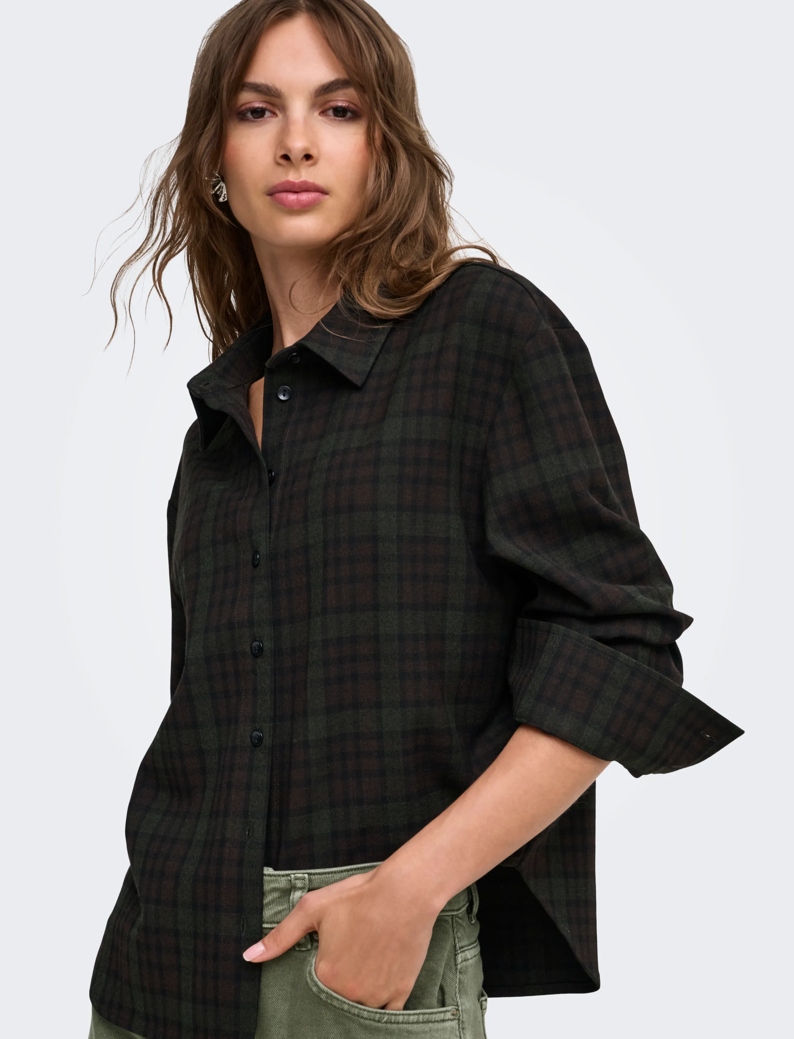 ONLY Onlriley-Vanja L/S Check Shirt Pnt skjortor dam – bild 6