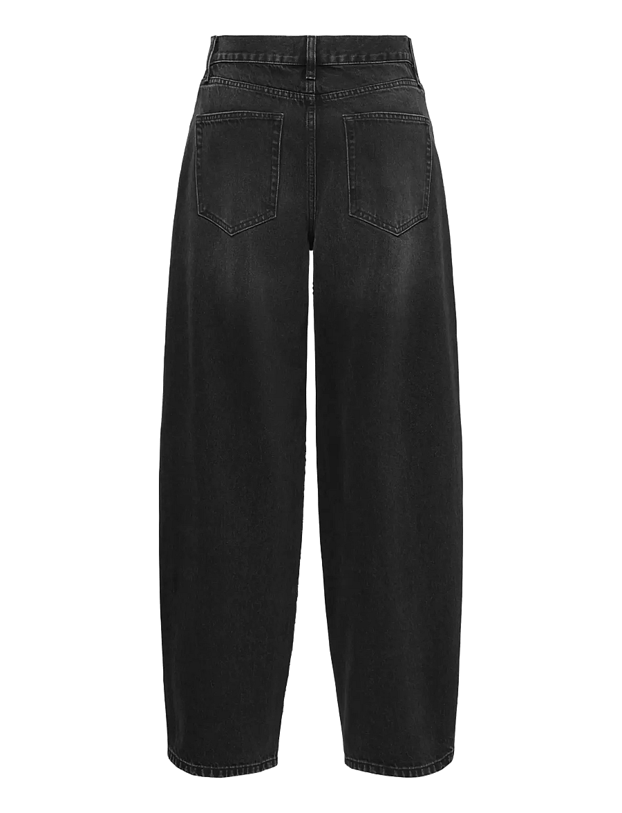 ONLY - ONLGIANNA MW STR RHINESTONE DNM DOT - igapäevane stiil - washed black - 1