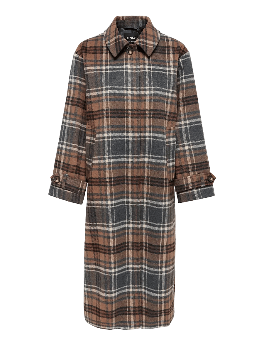 ONLY - ONLLAURA CHECK COAT OTW - mustang - 0