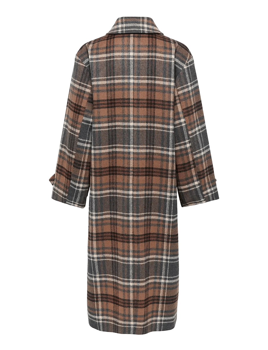 ONLY - ONLLAURA CHECK COAT OTW - mustang - 1