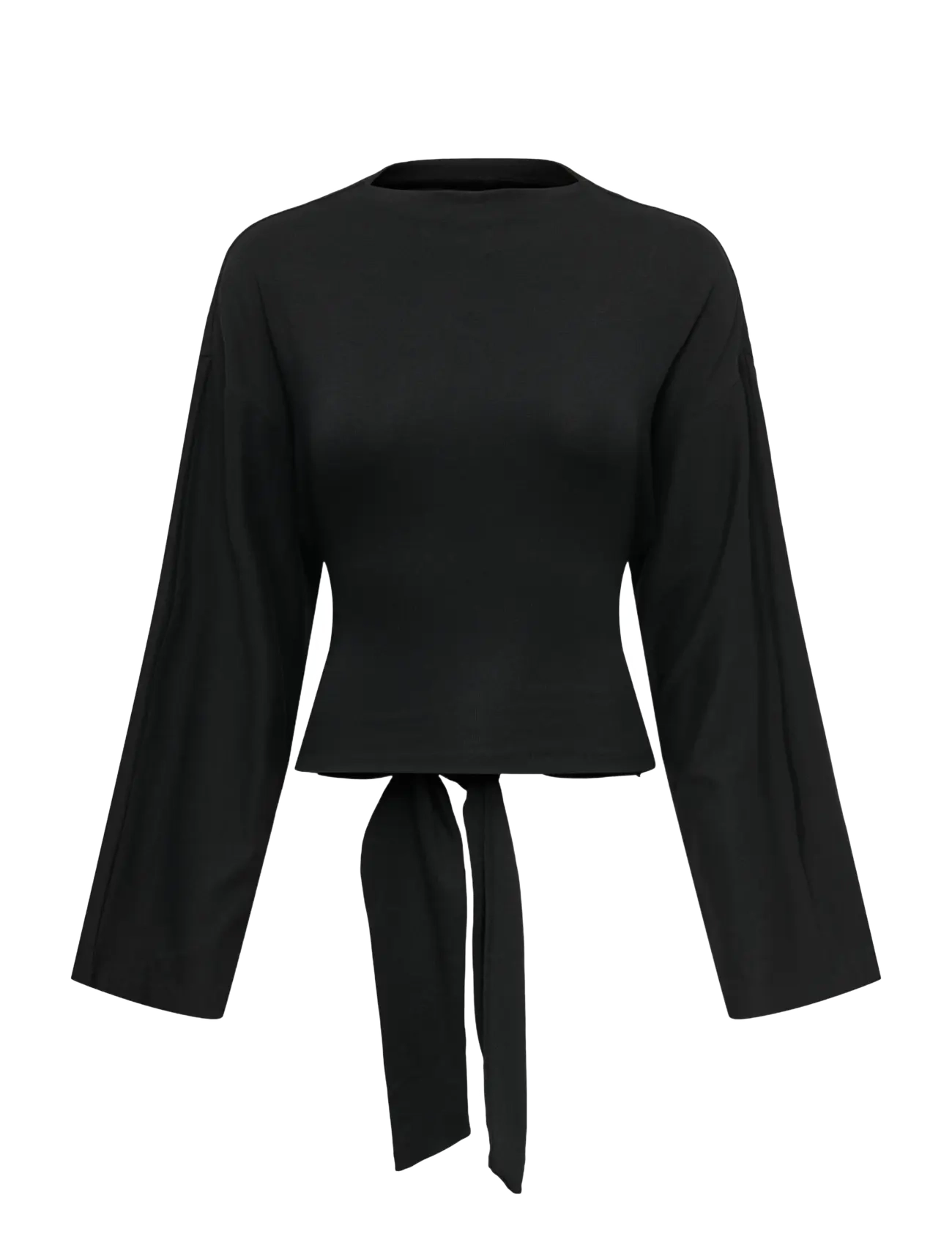 ONLY ONLESTRID L/S TIE TOP JRS - Only - BLACK / black