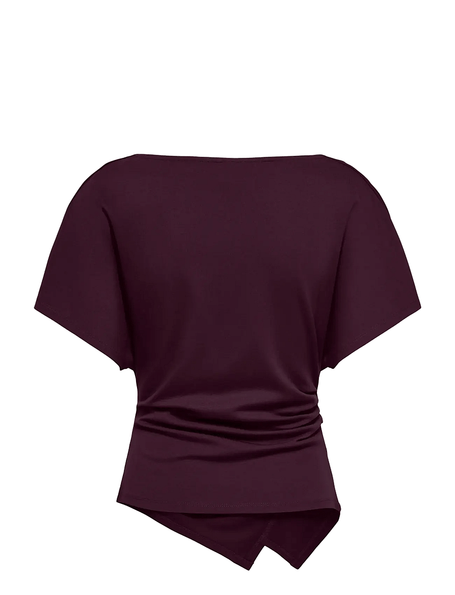 ONLY - ONLEMBER S/S WATERFALL TOP JRS - t-shirts - winetasting - 2