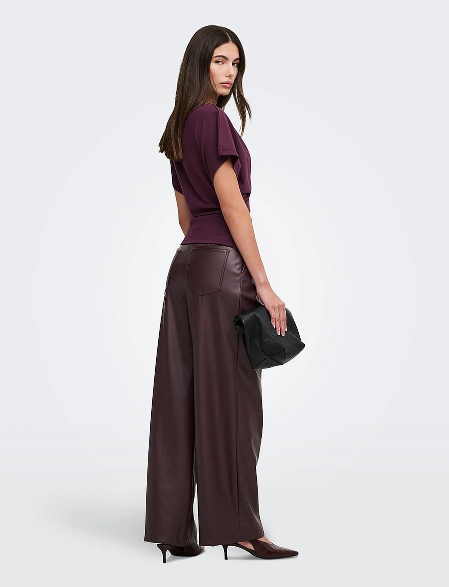 ONLY - ONLEMBER S/S WATERFALL TOP JRS - t-shirts - winetasting - 3