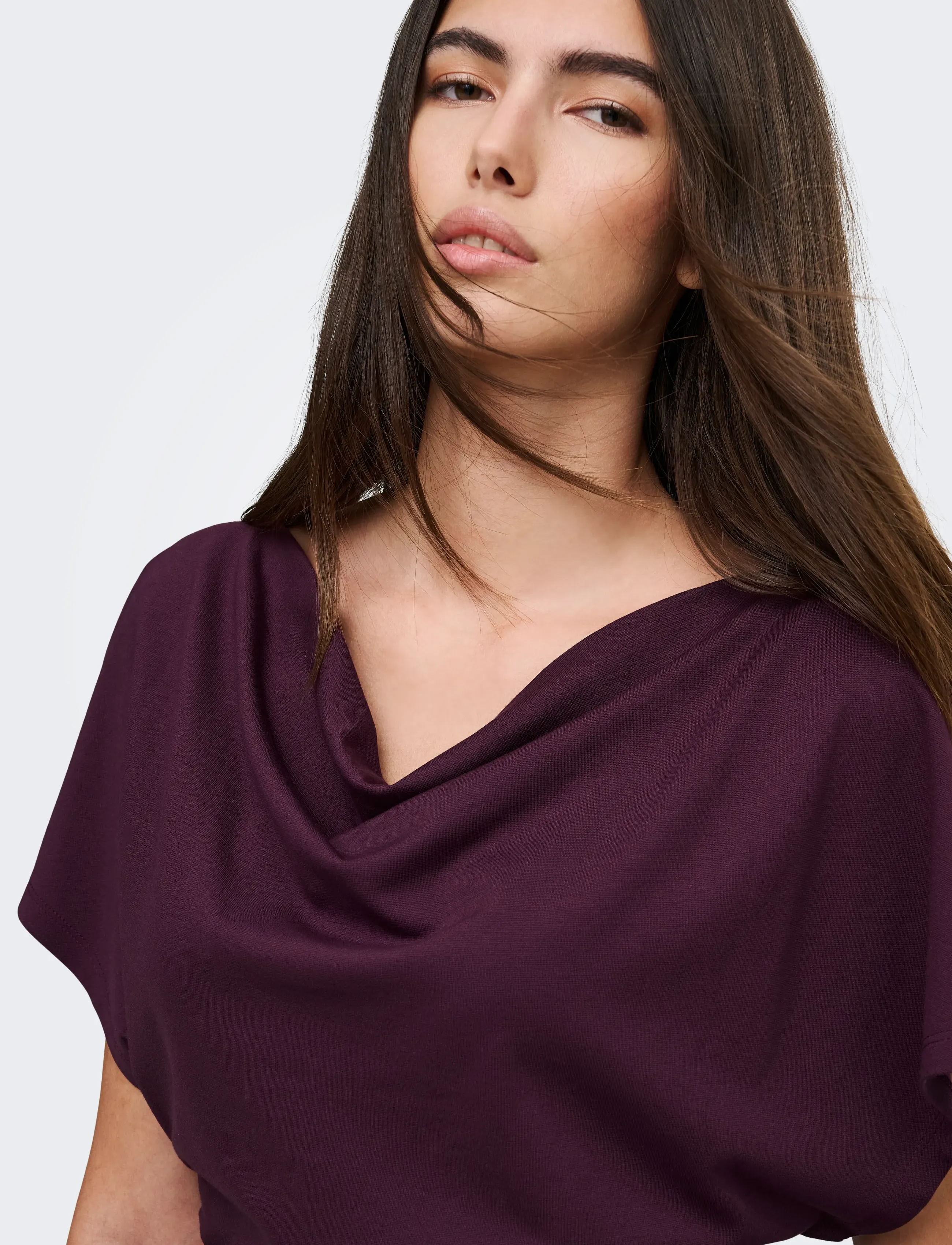 ONLY - ONLEMBER S/S WATERFALL TOP JRS - t-shirts - winetasting - 5