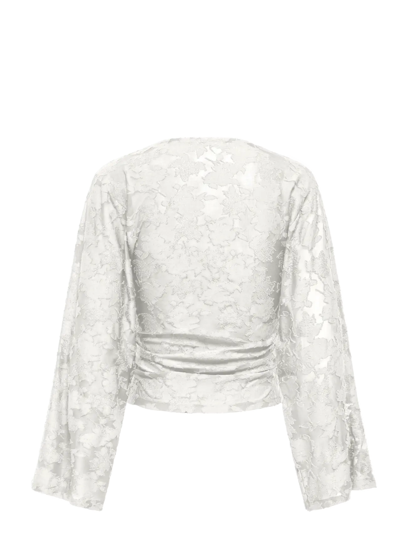 ONLY - ONLNADIA L/S RUCHING TOP JRS - cloud dancer - 1