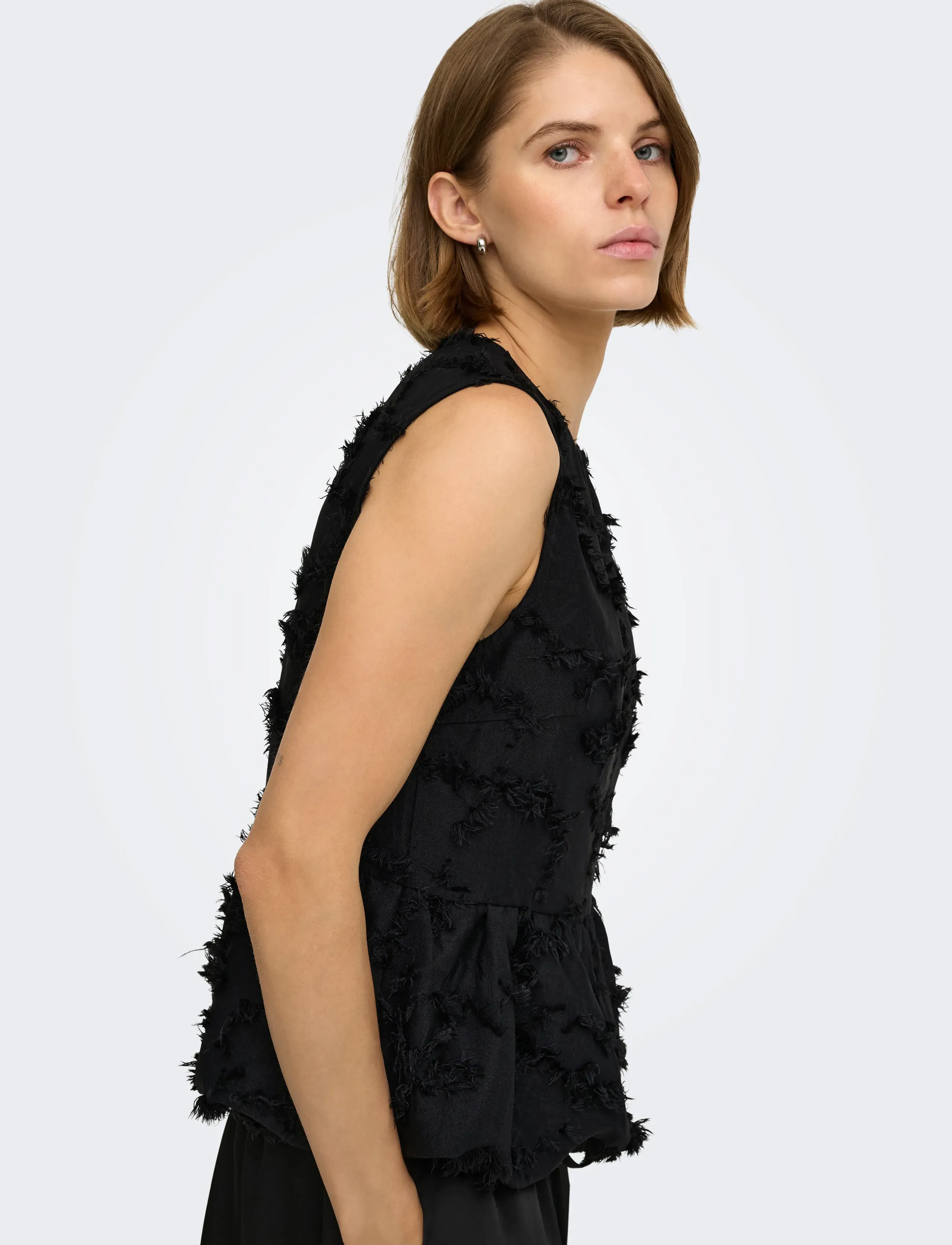 ONLY Onlmetina S/L Jacquard Dobby Top Wvn skjortor & blusar dam – bild 6