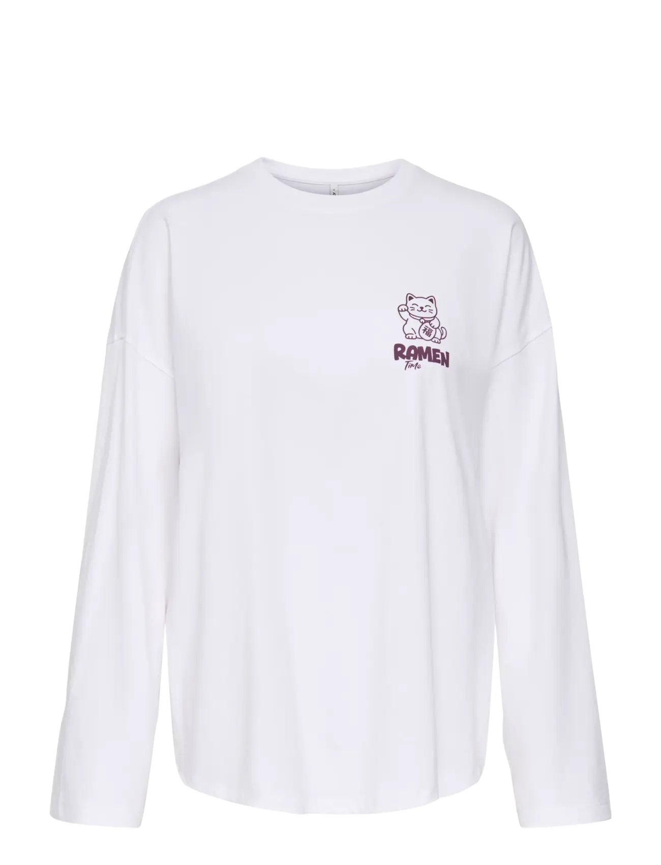 ONLY ONLCELESTINE L/S PRINT TOP BOX JRS - Only - BRIGHT WHITE / white
