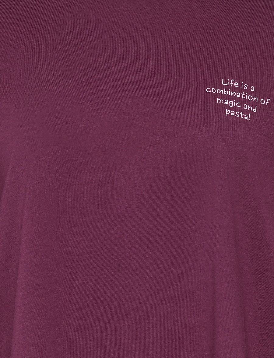 ONLY - ONLCELESTINE L/S PRINT TOP BOX JRS - långärmade toppar - fig - 2