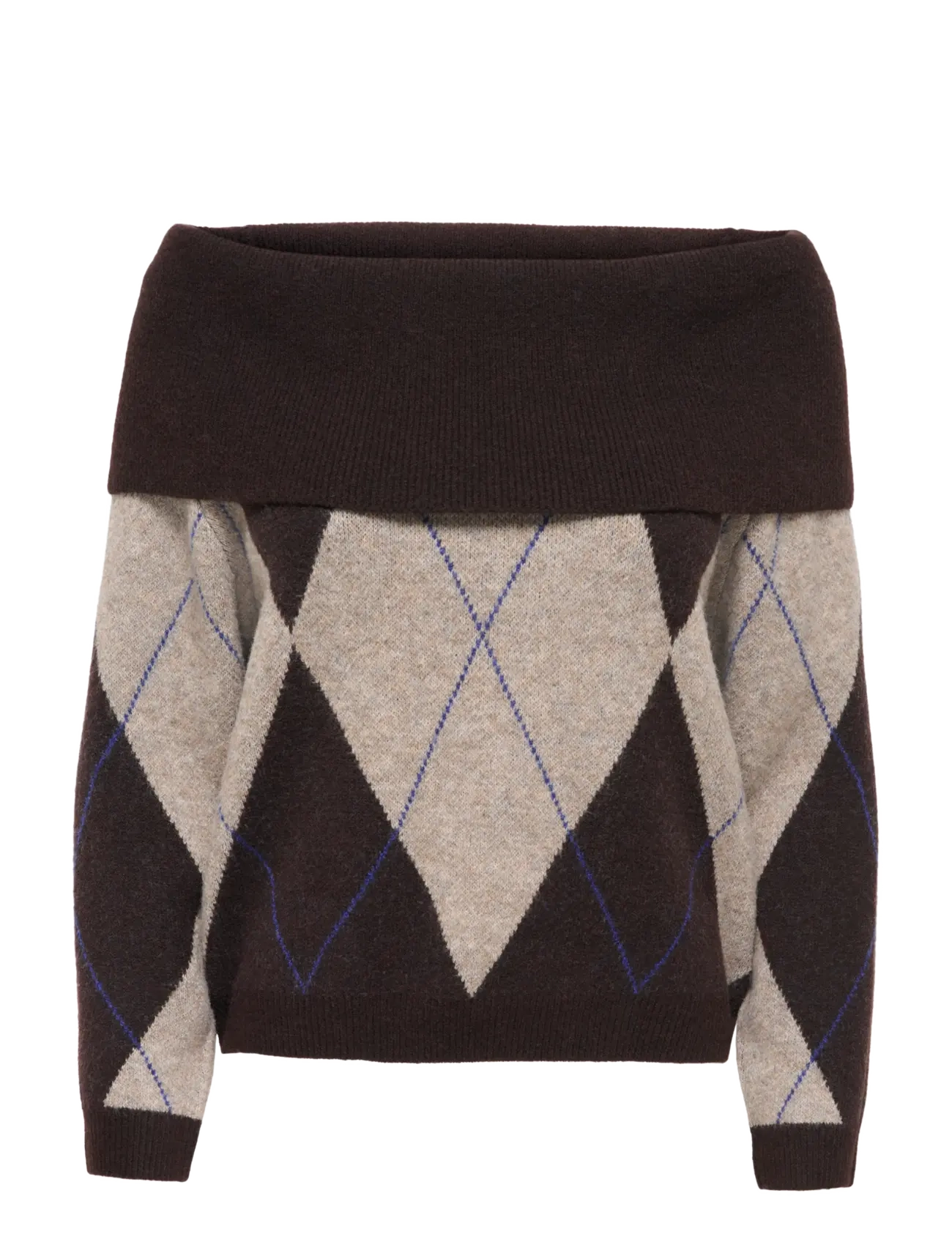 ONLY ONLALIVIA LS OFF SHOULDER KNT - Only - COFFEE BEAN / brown