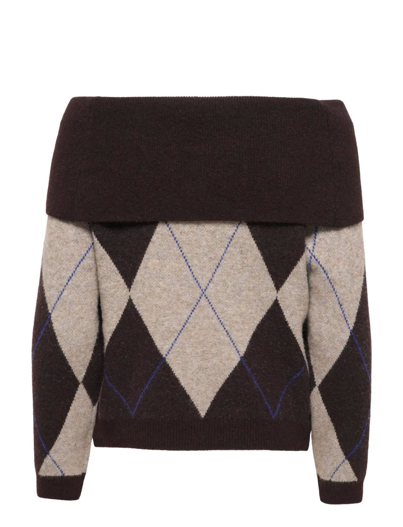 ONLY - ONLALIVIA LS OFF SHOULDER KNT - stickade tröjor - coffee bean - 2