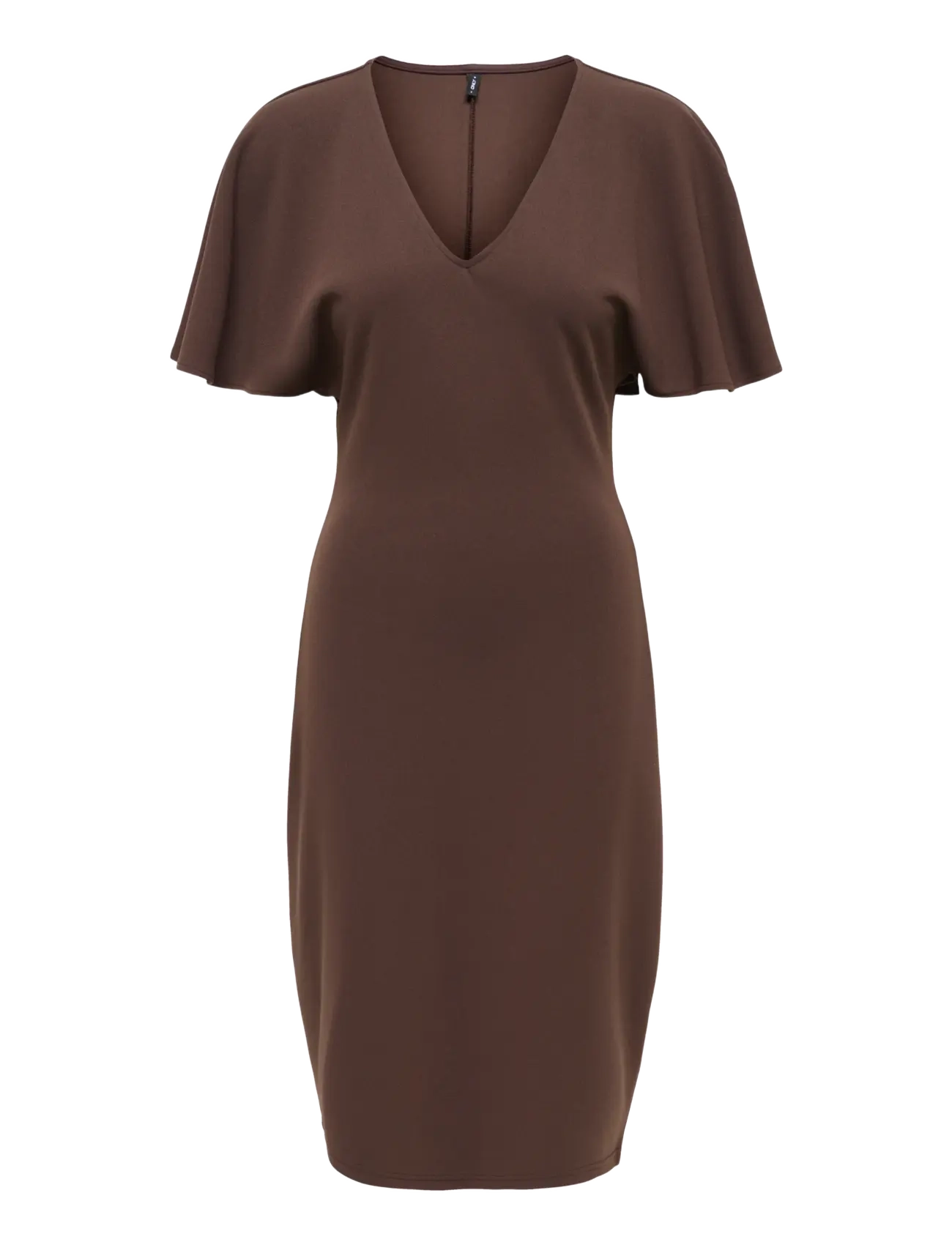 ONLY ONLPEPPER S/S SLIT DRESS CS JRS - Klänningar - COFFEE BEAN / brown