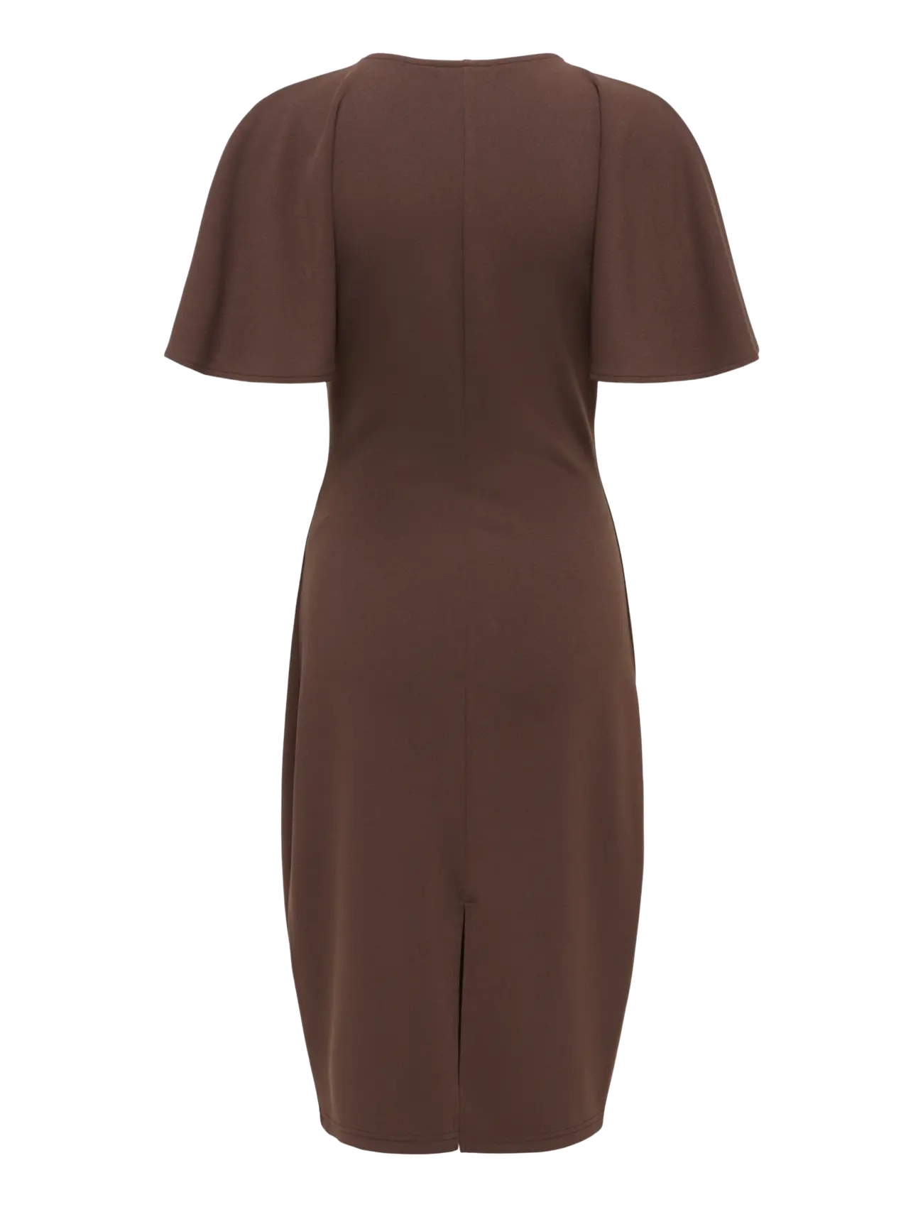 ONLY - ONLPEPPER S/S SLIT DRESS CS JRS - stickade klänningar - coffee bean - 1