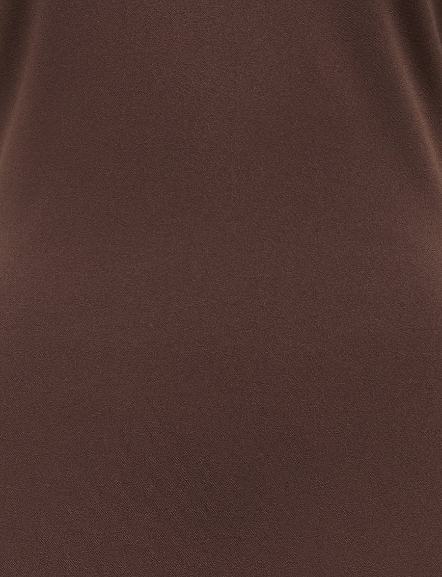 ONLY - ONLPEPPER S/S SLIT DRESS CS JRS - kootud kleidid - coffee bean - 2