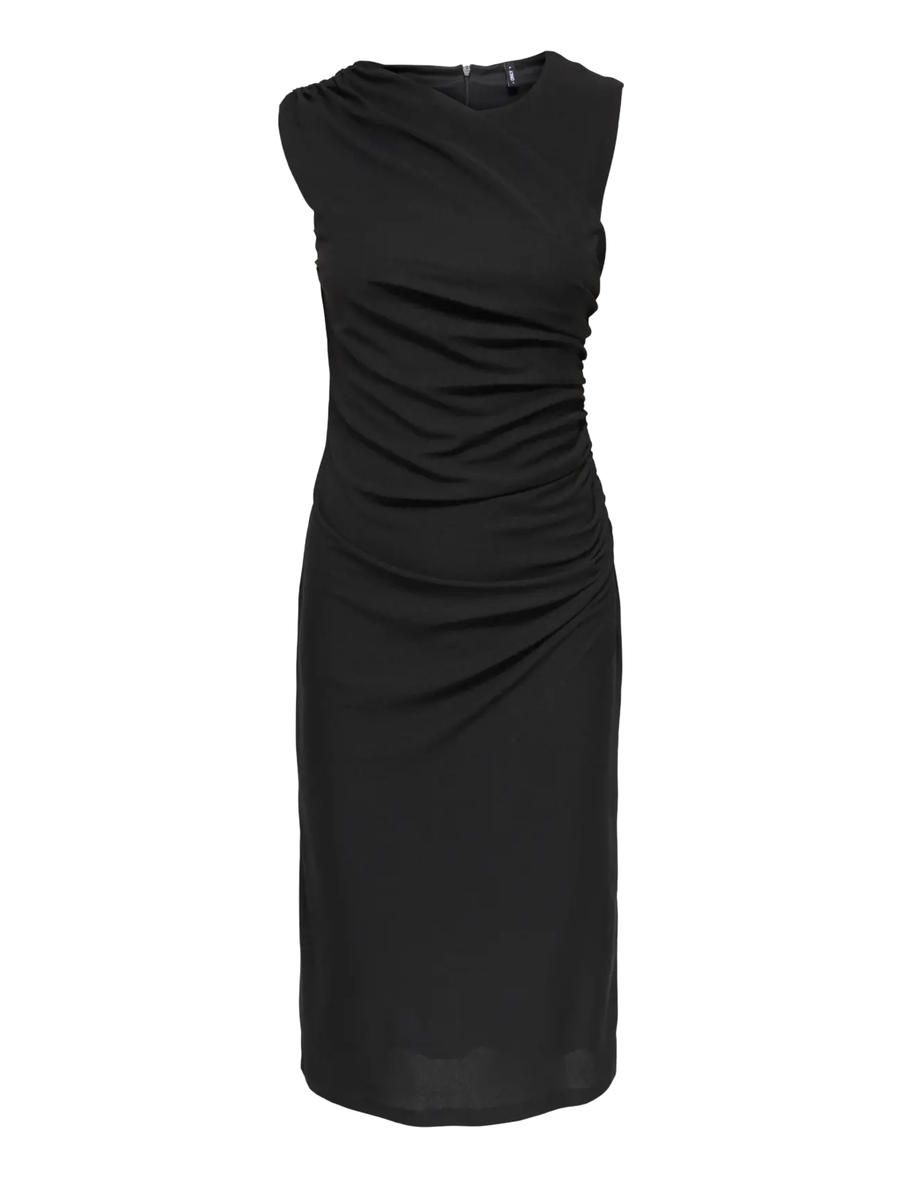 ONLY ONLAMBER S/L RUCHING MIDI DRESS CS JRS - ONLY - BLACK / black