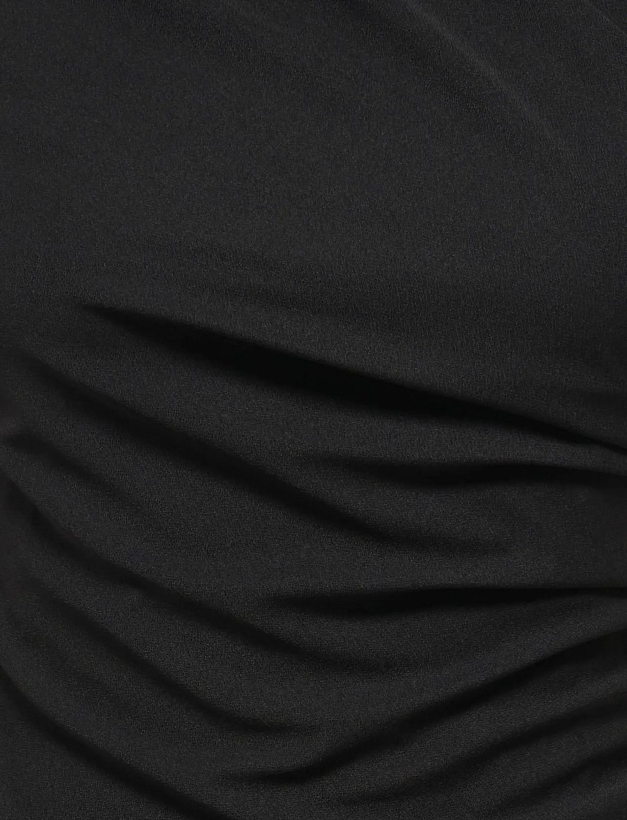 ONLY - ONLAMBER S/L RUCHING MIDI DRESS CS JRS - stramme kjoler - black - 2