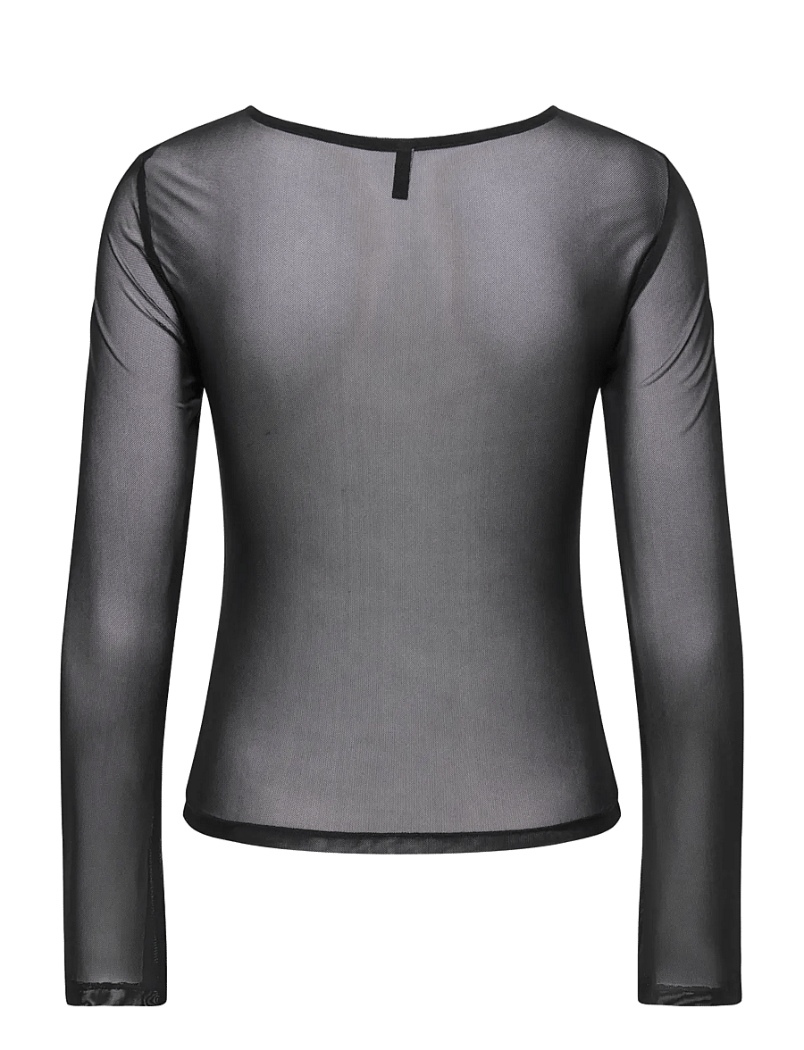 ONLY - ONLNOX BOATNECK BELL L/S TOP JRS - långärmade toppar - black - 1