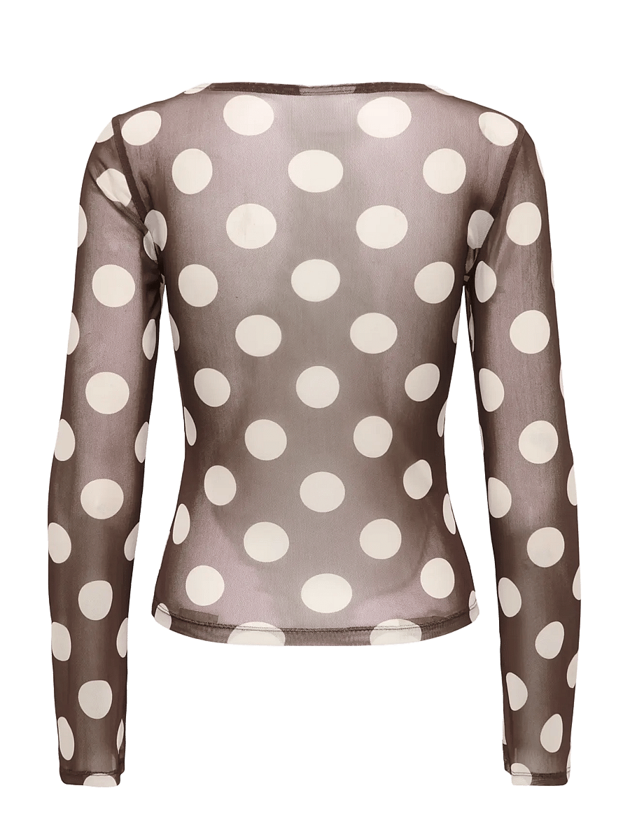 ONLY - ONLNOX BOATNECK BELL L/S TOP JRS - langärmlige tops - coffee bean - 1