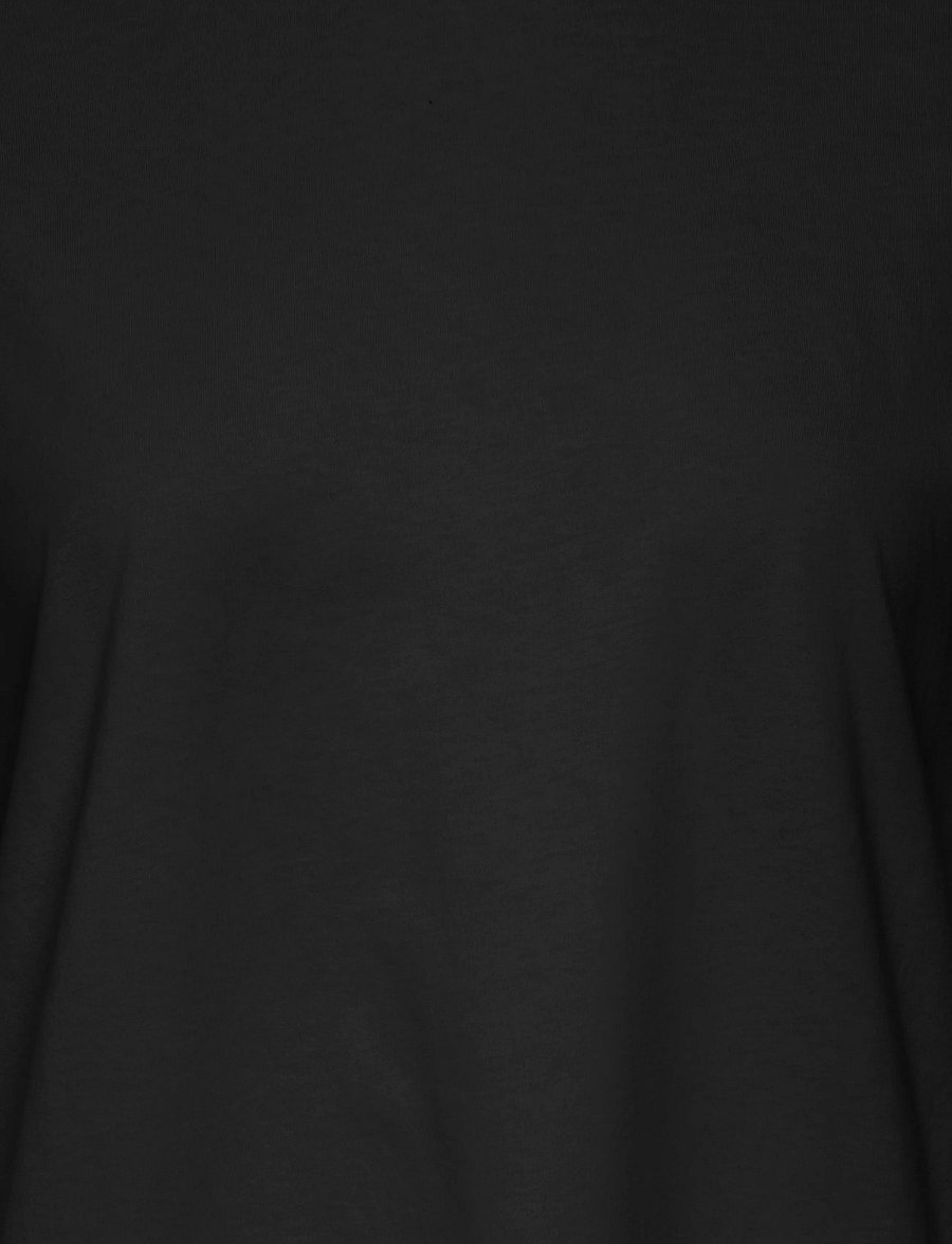 ONLY - ONLVIVVI L/S LACE BOTTOM JRS NOOS - langärmlige tops - black - 2