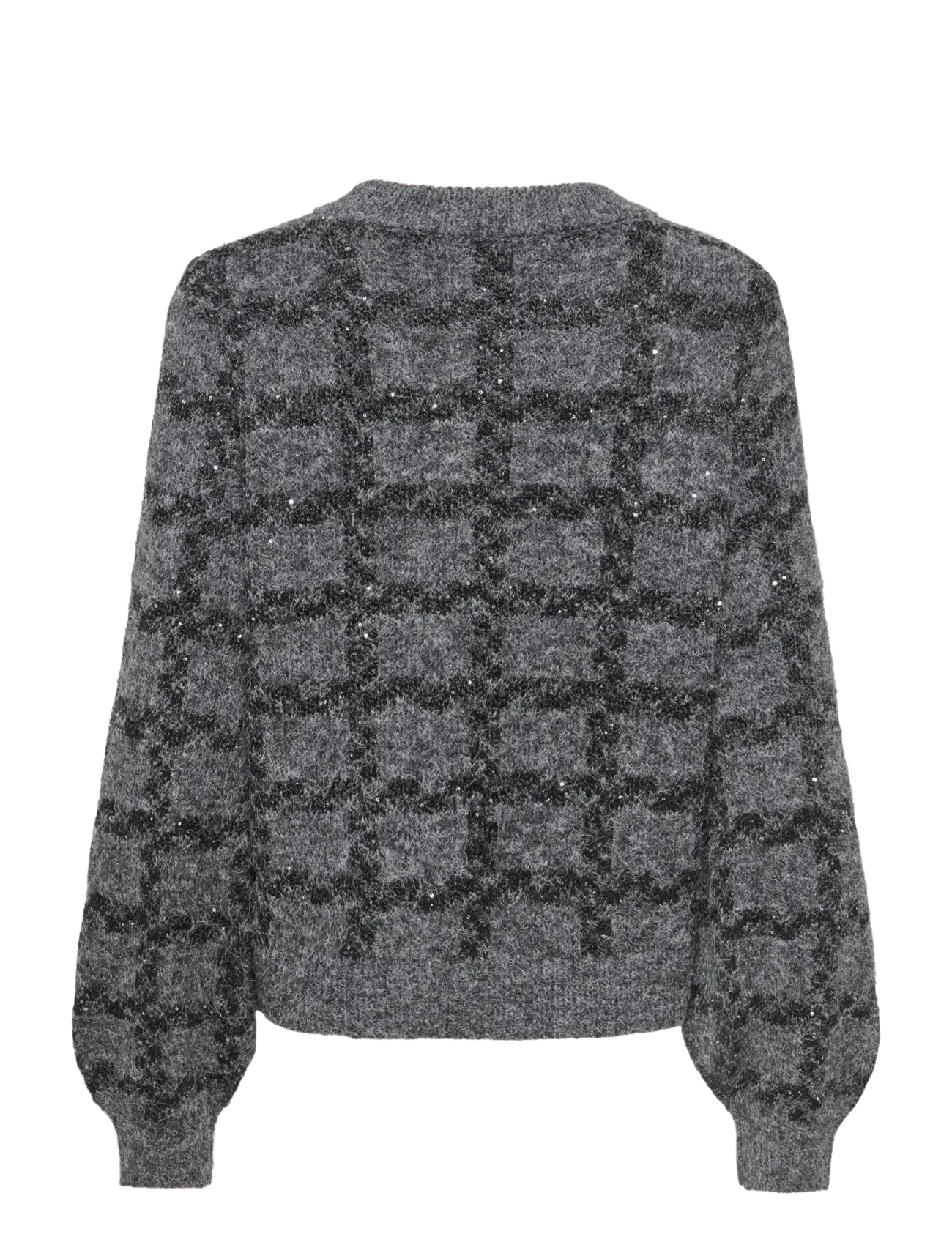 ONLY - ONLDOFFA LS O-NECK GLITTER KNT - pullover - dark grey melange - 2