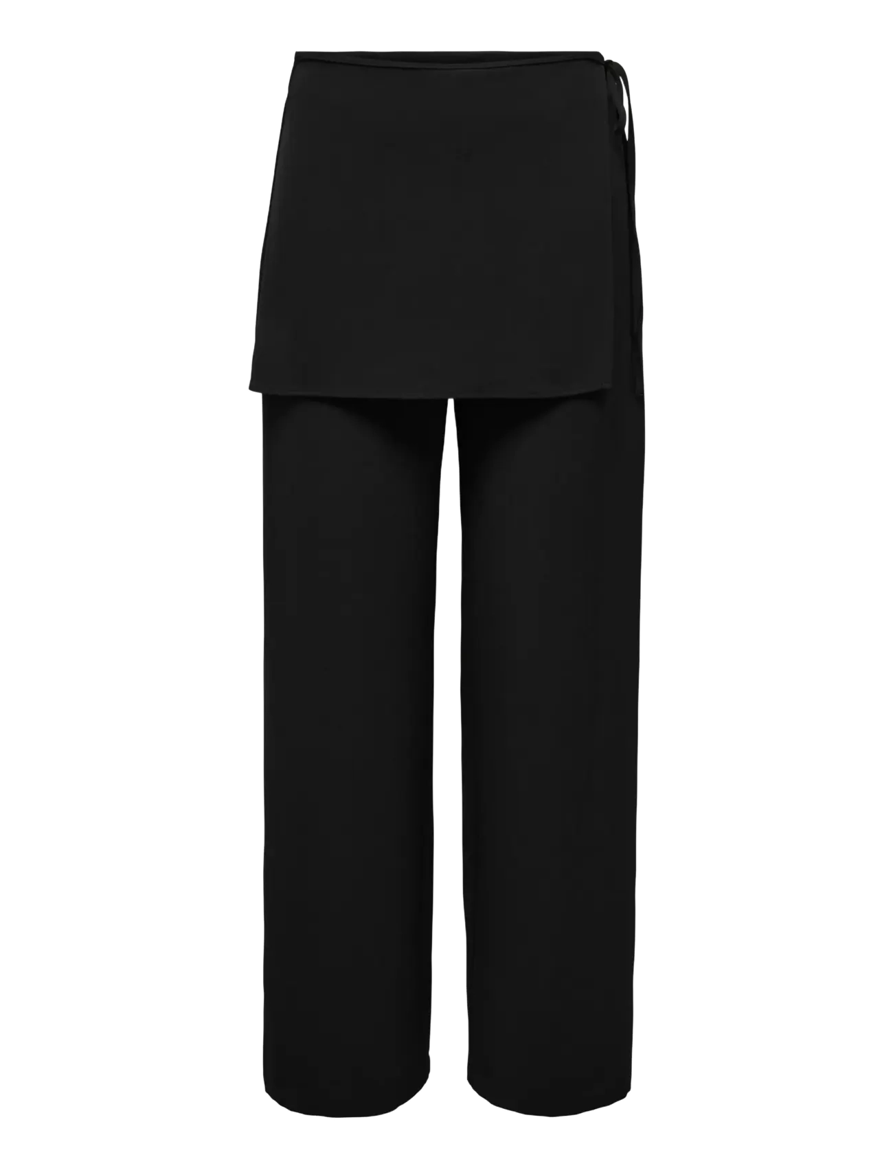 ONLY ONLBRETTY SKIRT DETAIL TROUSERS WVN EX - Riided - BLACK / black