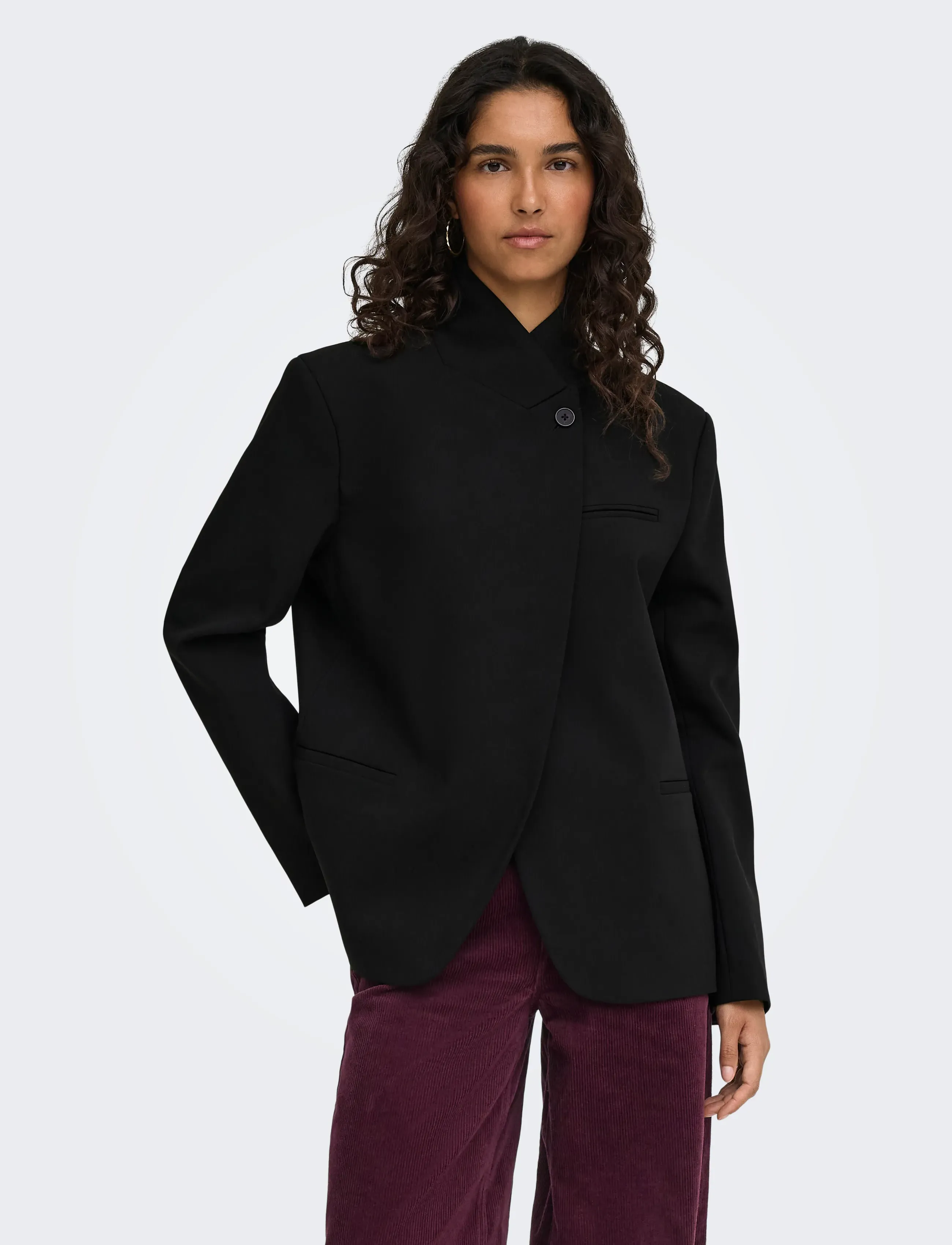 ONLY - ONLRAVEN L/S HIGHNECK BLAZER TLR - black - 0
