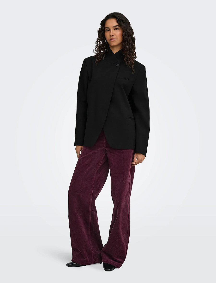 ONLY - ONLRAVEN L/S HIGHNECK BLAZER TLR - black - 4