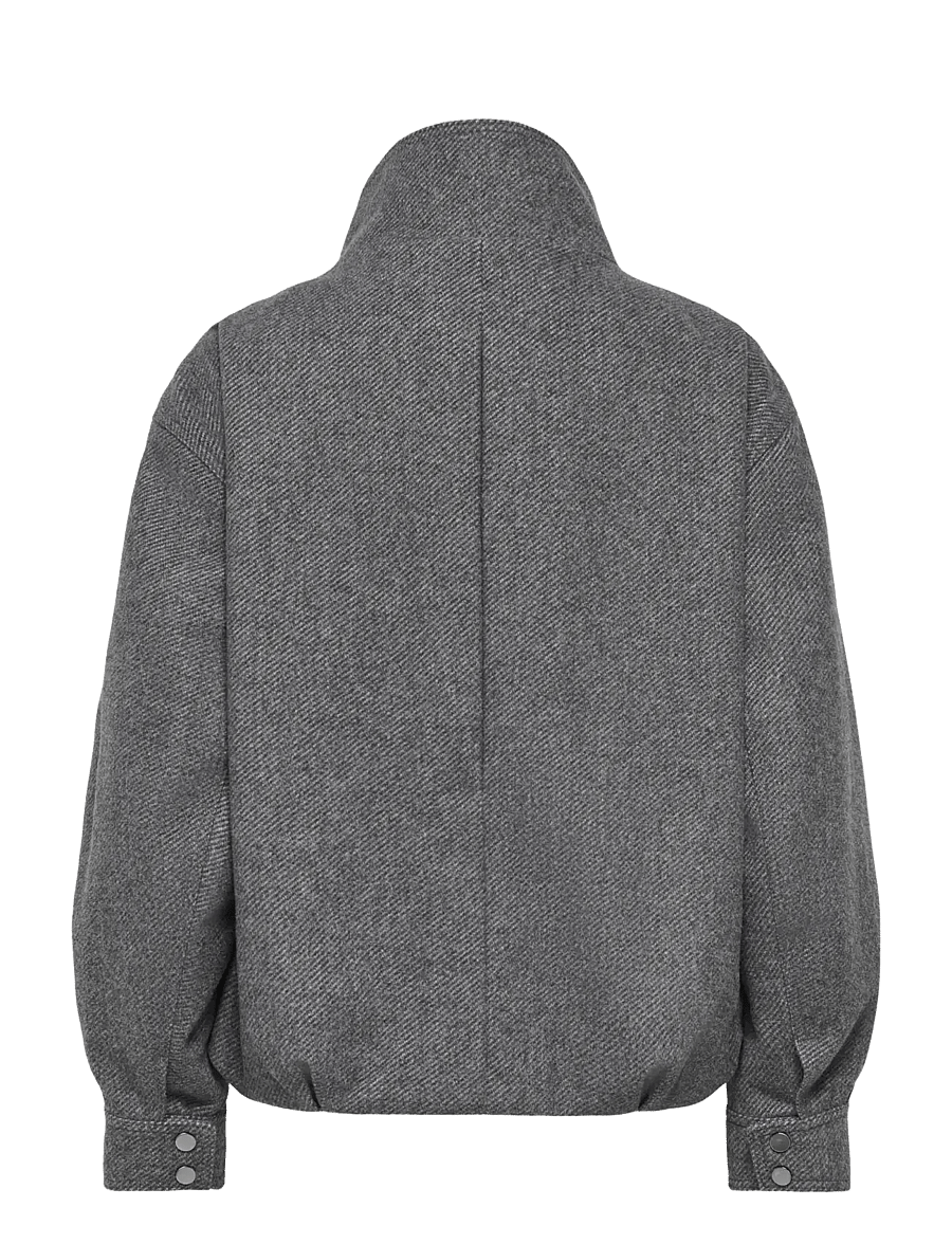 ONLY - ONLASTA HIGH COLLAR BOMBER JACKET OTW - leichte jacken - dark grey melange - 2