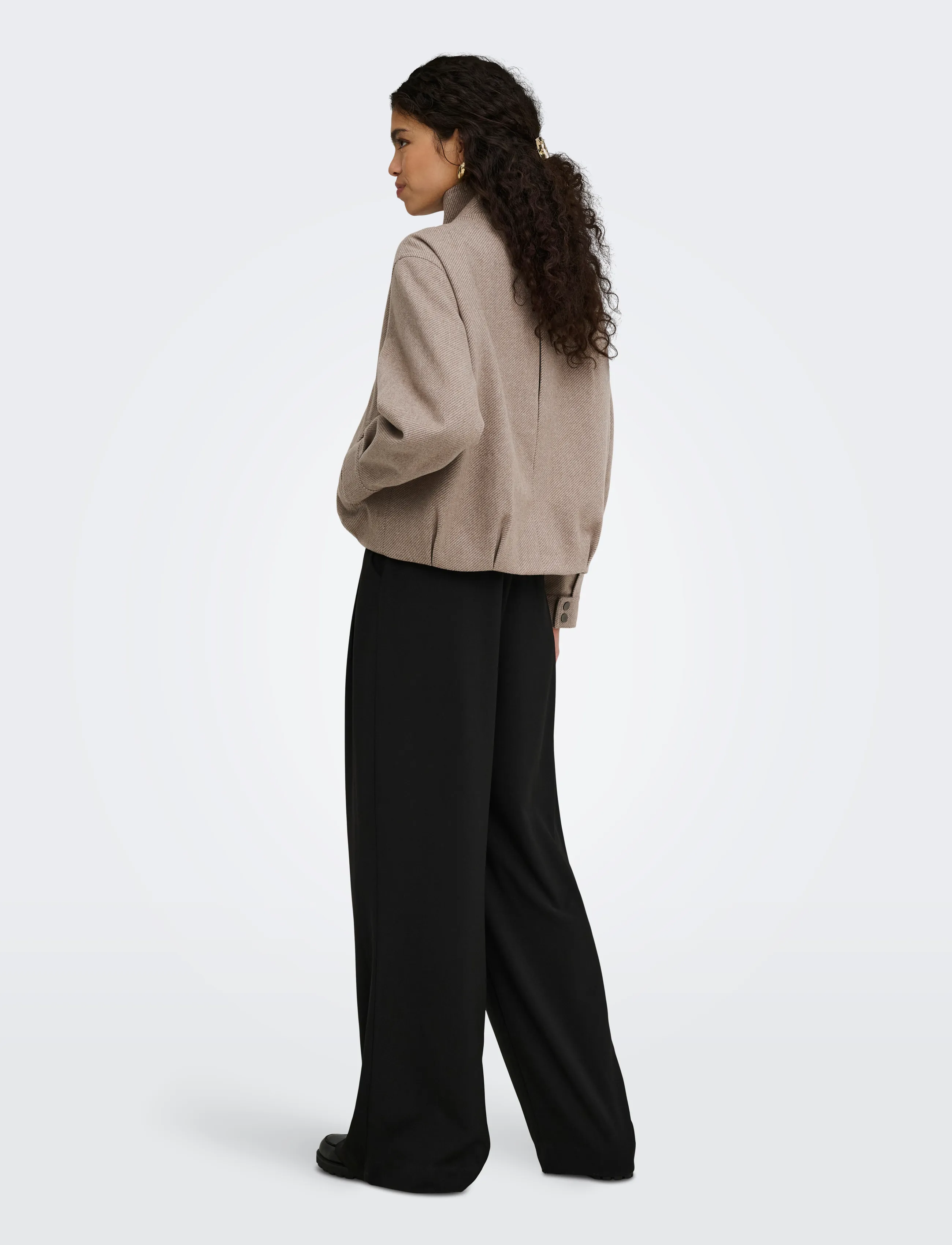 ONLY - ONLASTA HIGH COLLAR BOMBER JACKET OTW - simply taupe - 3