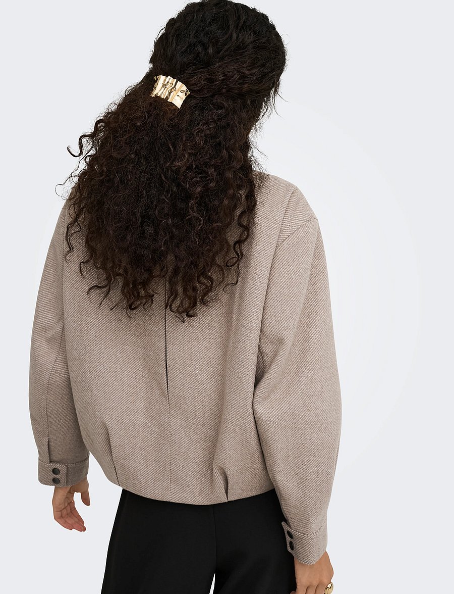 ONLY - ONLASTA HIGH COLLAR BOMBER JACKET OTW - simply taupe - 5