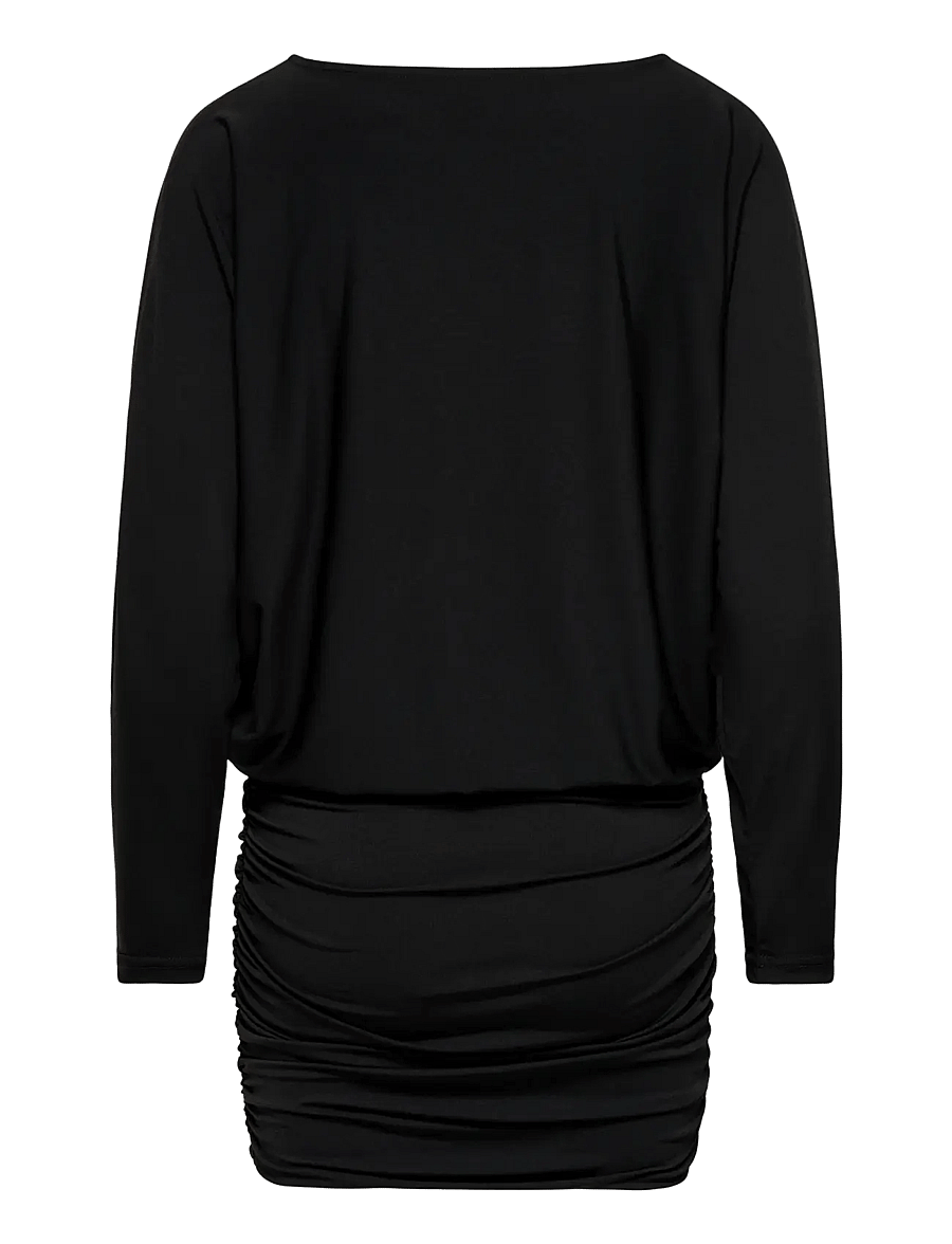 ONLY - ONLARIA L/S BAT DRESS JRS - korta klänningar - black - 2