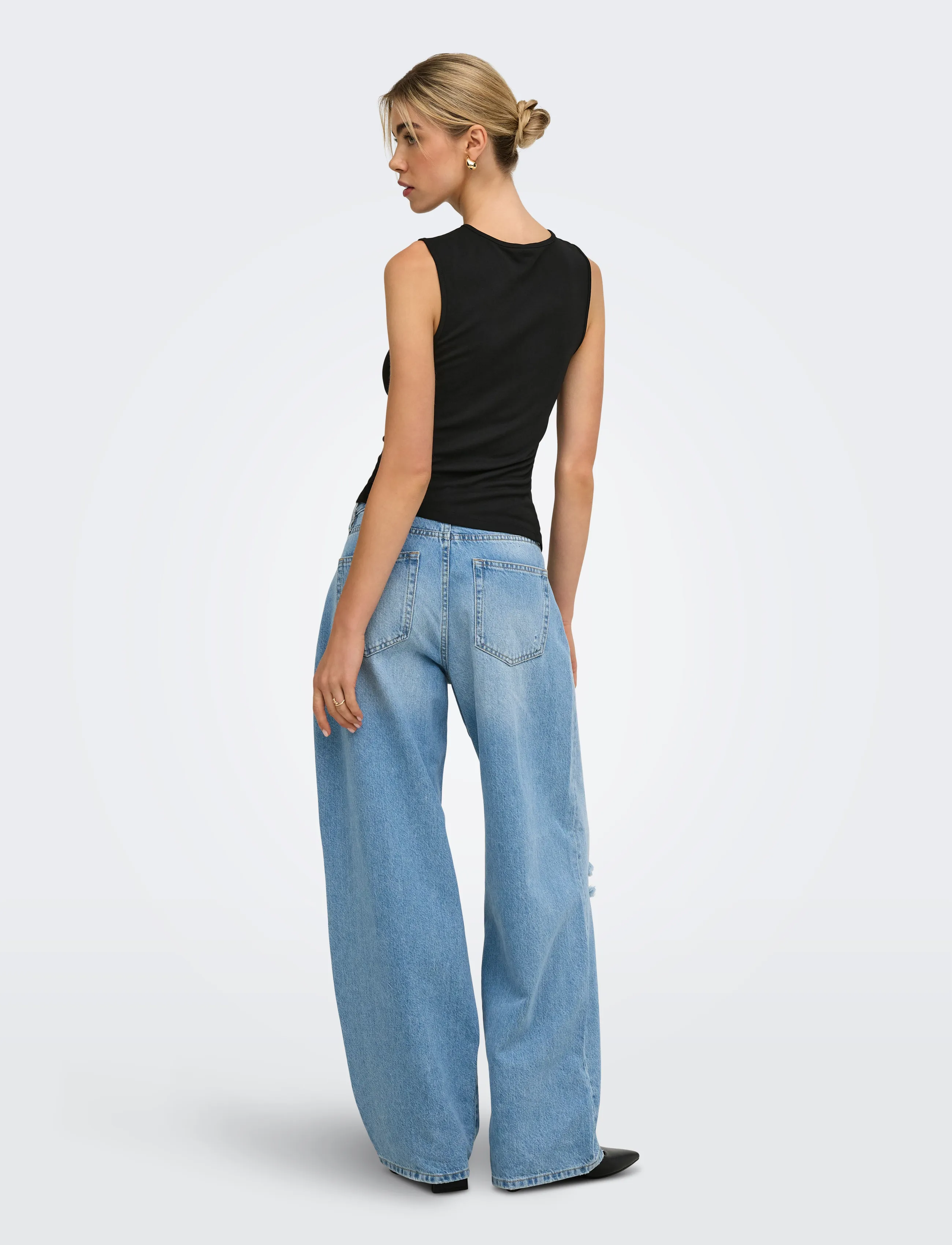 ONLY - ONLHAZE S/L BUCKLE TOP JRS - Ärmellose tops - black - 3