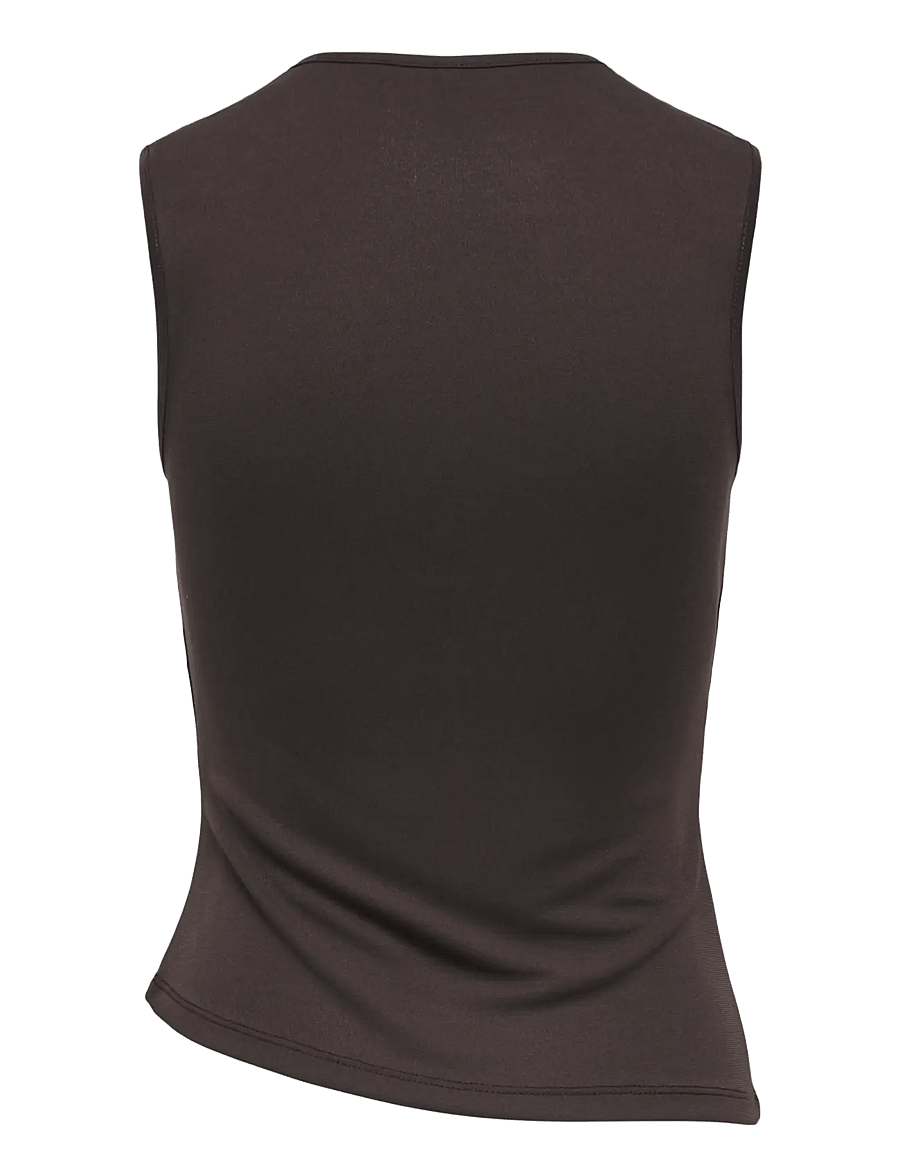 ONLY - ONLHAZE S/L BUCKLE TOP JRS - Ärmellose tops - chocolate torte - 2