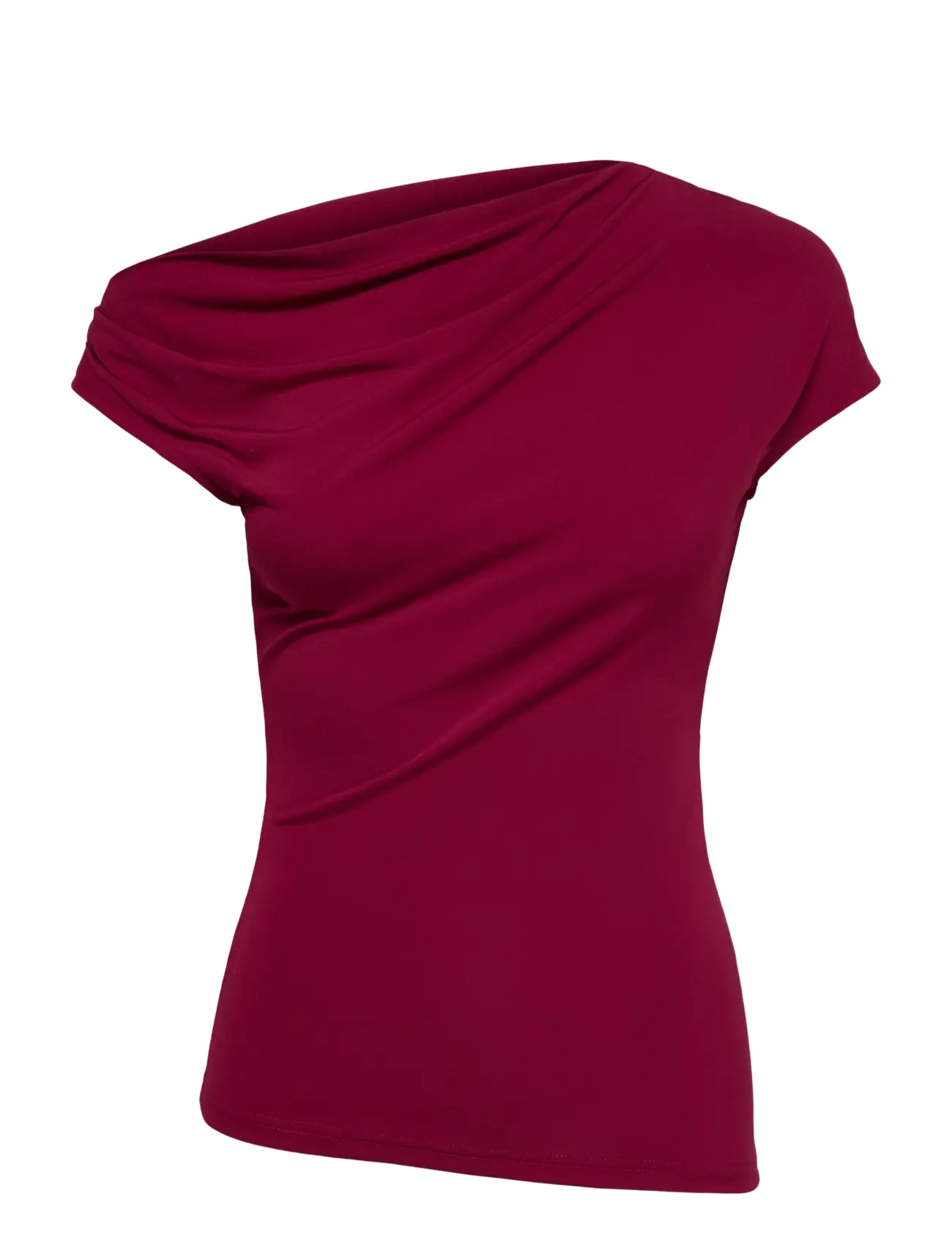 ONLY ONLARIA S/L ASSYMETRIC TOP JRS - Only - RUMBA RED / burgundy