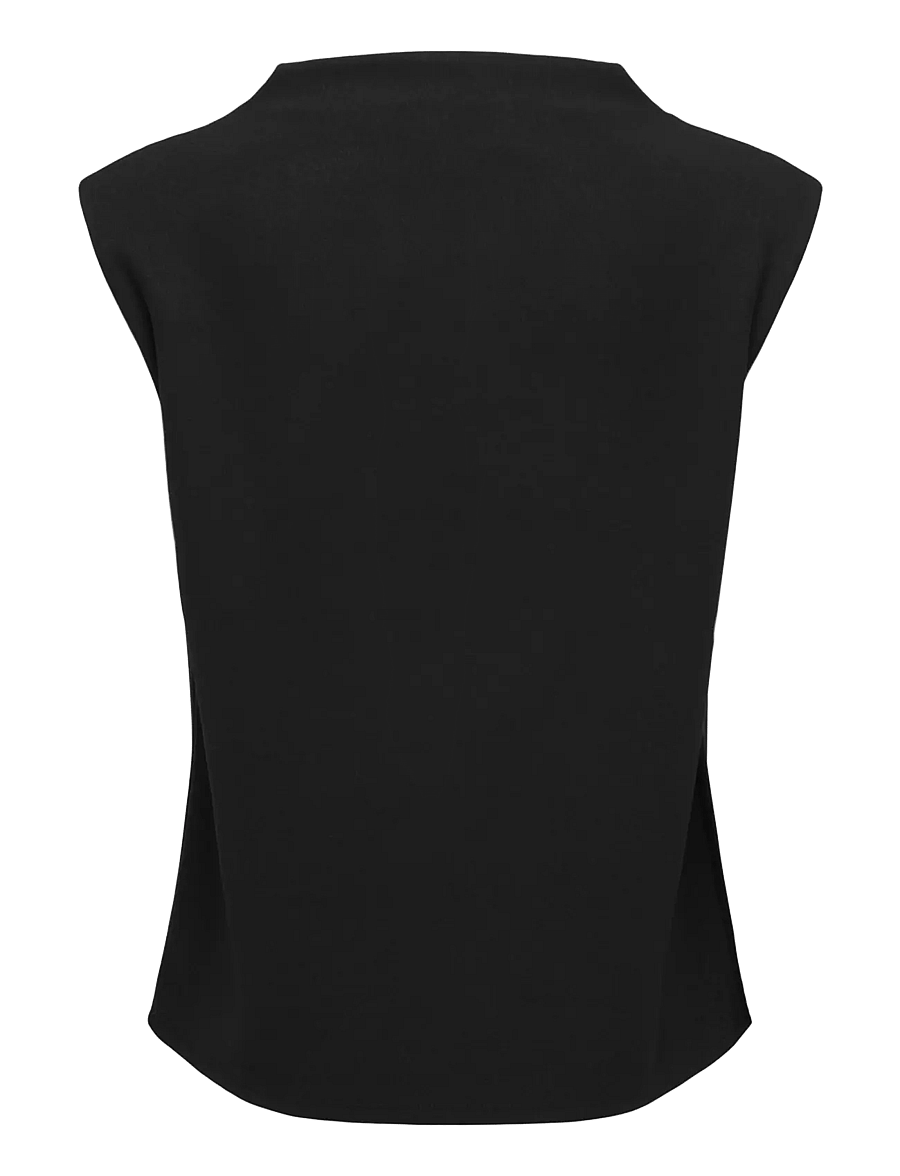 ONLY - ONLSHAKIA S/L WATERFALL TOP WVN - tanktops - black - 1