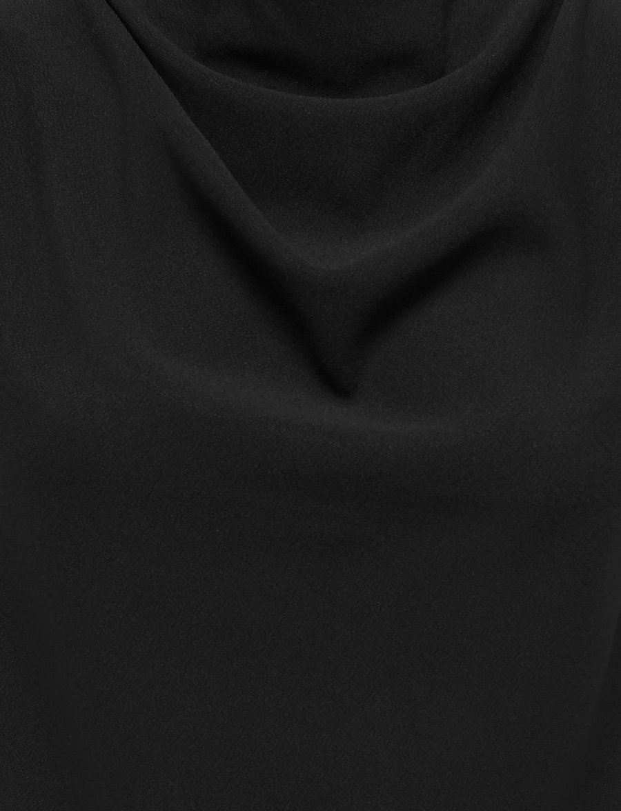 ONLY - ONLSHAKIA S/L WATERFALL TOP WVN - tanktops - black - 2