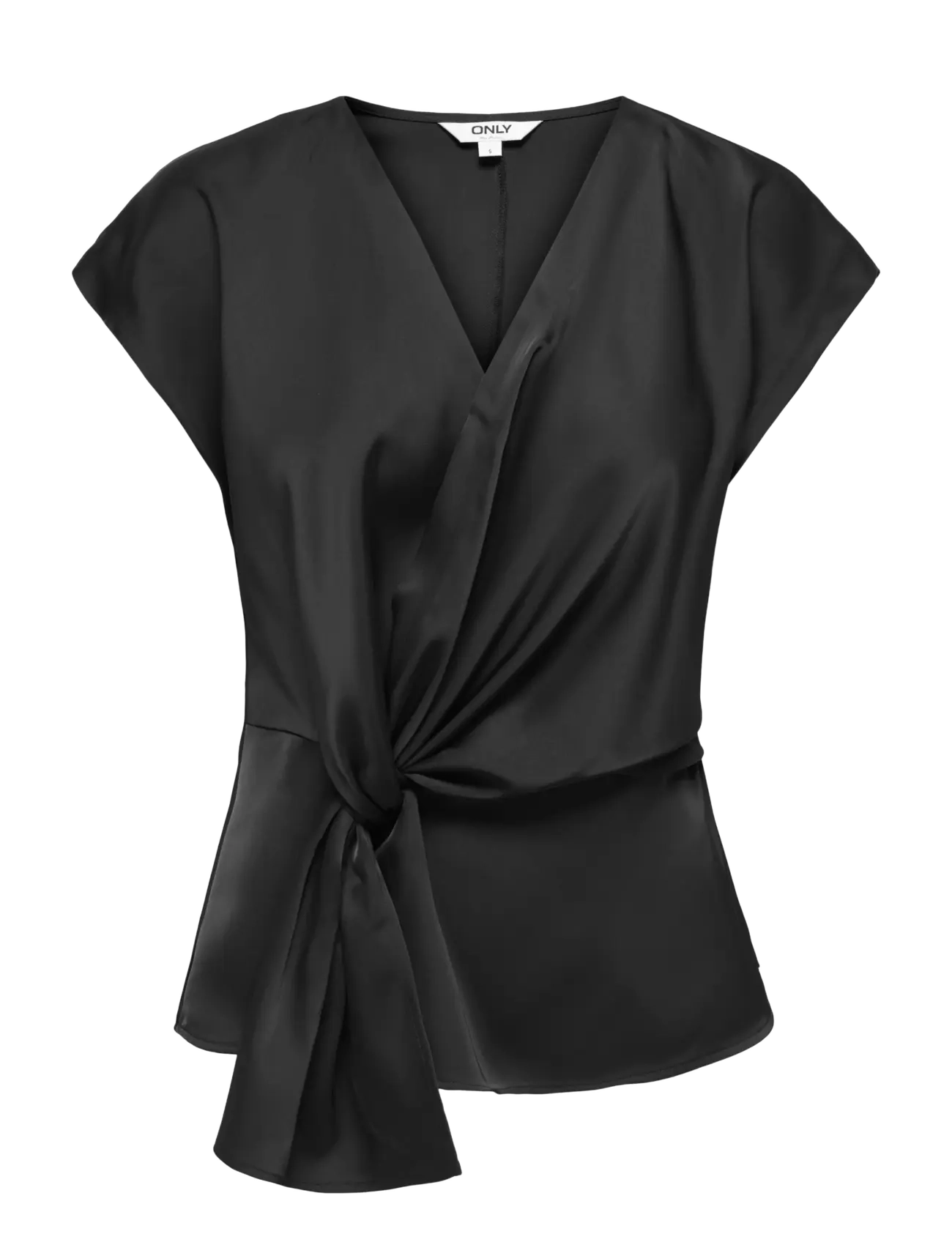 Onldune S/L Wrap Knot Top Wvn
