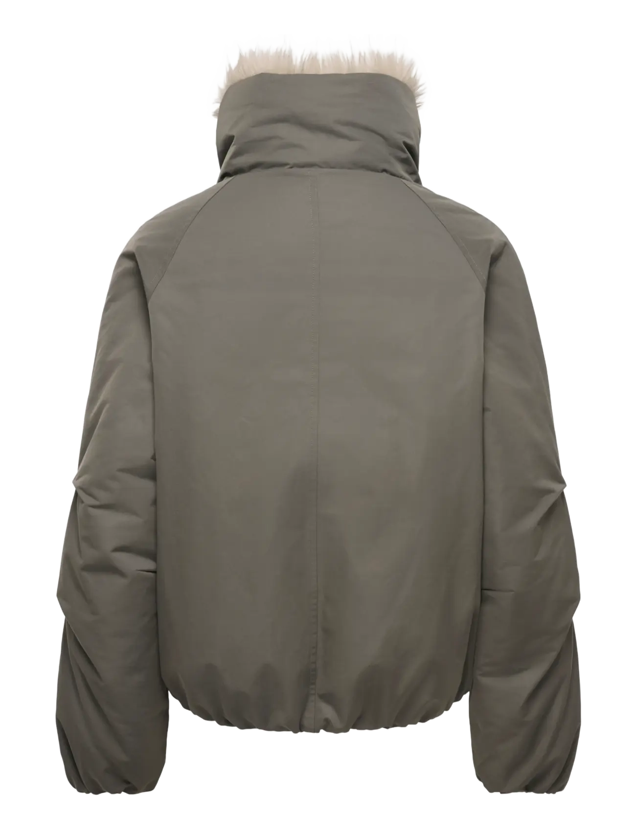 ONLY - ONLAUDREY FUR COLLAR BOMBER OTW - leichte jacken - black olive - 2