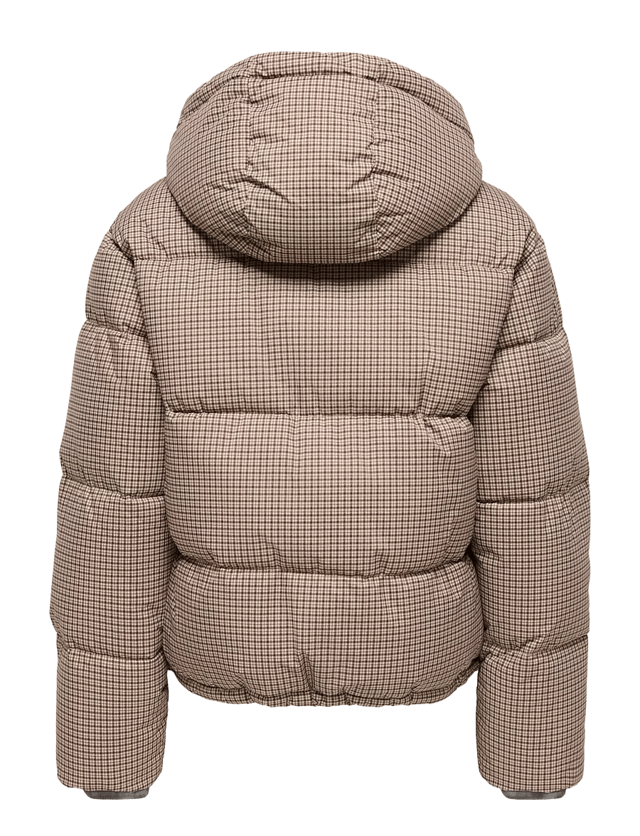 ONLY - ONLMIA SCARF CHECK PUFFER JACKET OTW - winterjacken - toasted coconut - 2