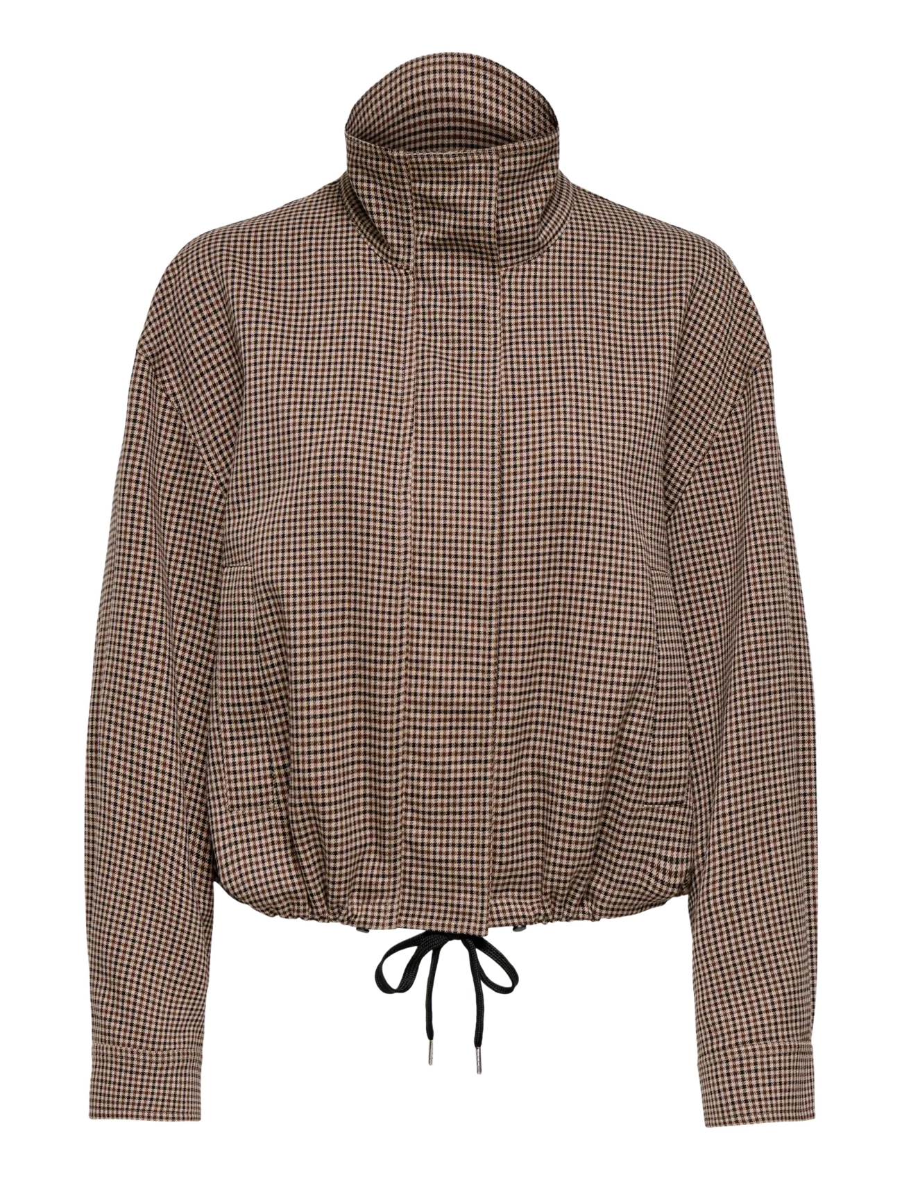 ONLY ONLCASSANDRA CHECK JACKET OTW - Kläder - HUMUS / beige