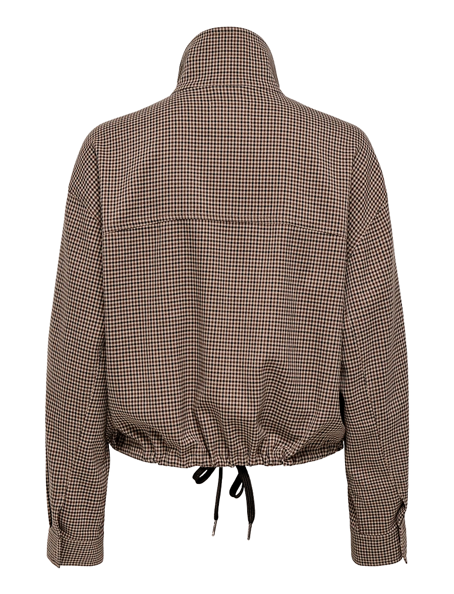ONLY - ONLCASSANDRA CHECK JACKET OTW - vårjackor - humus - 1