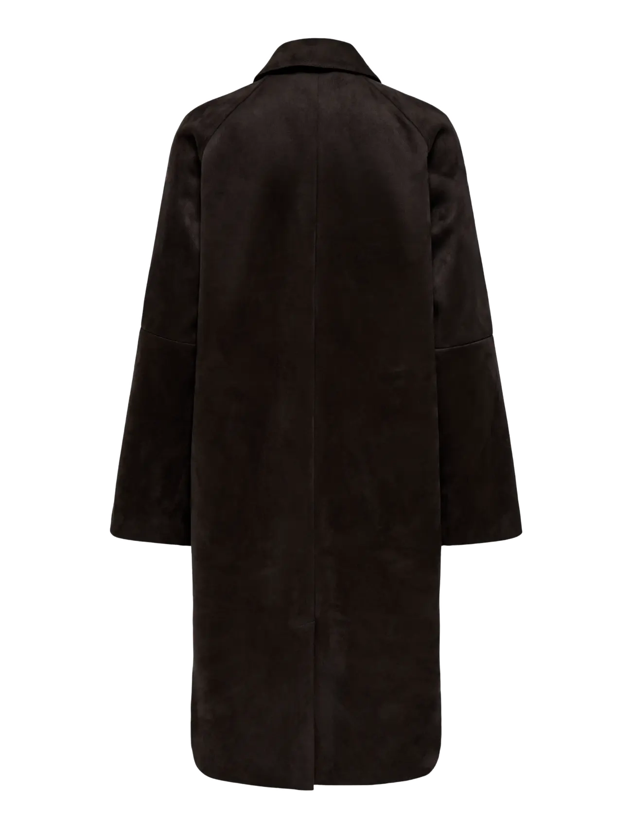 ONLY - ONLCAROLINA LONG FAUX SUEDE COAT OTW - light coats - java - 1