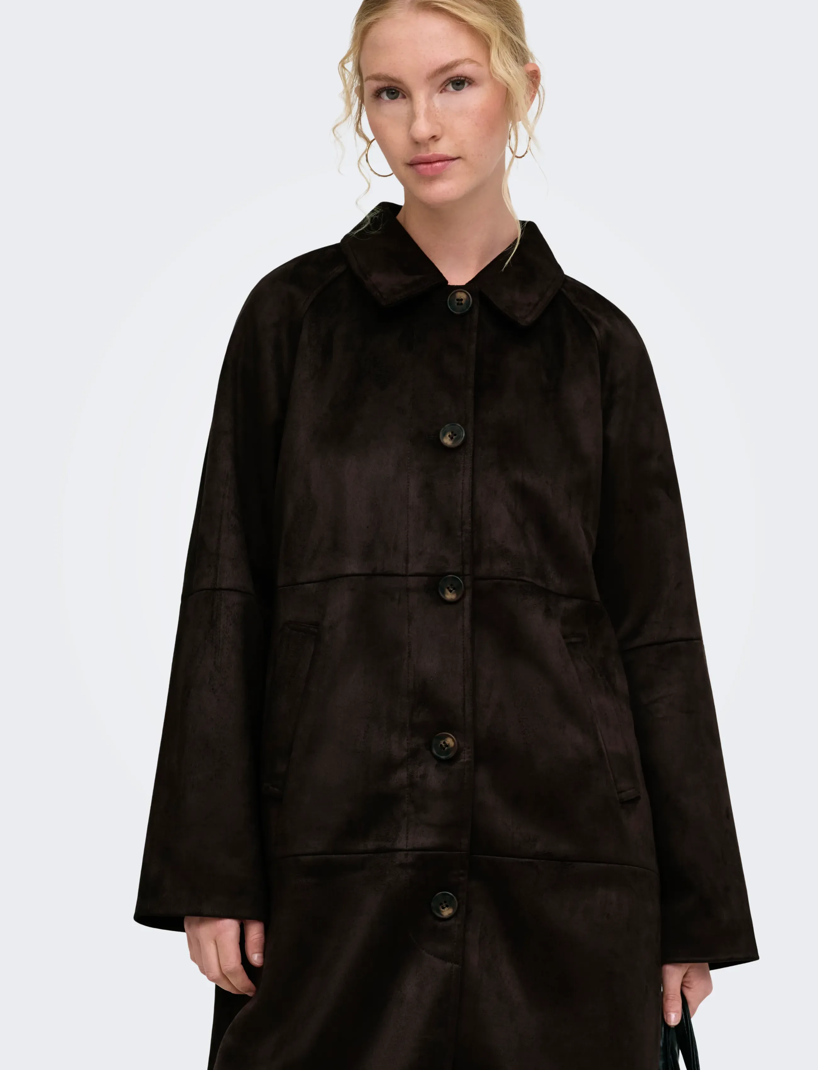 ONLY Onlcarolina Long Faux Suede Coat Otw kappor & rockar dam – bild 6