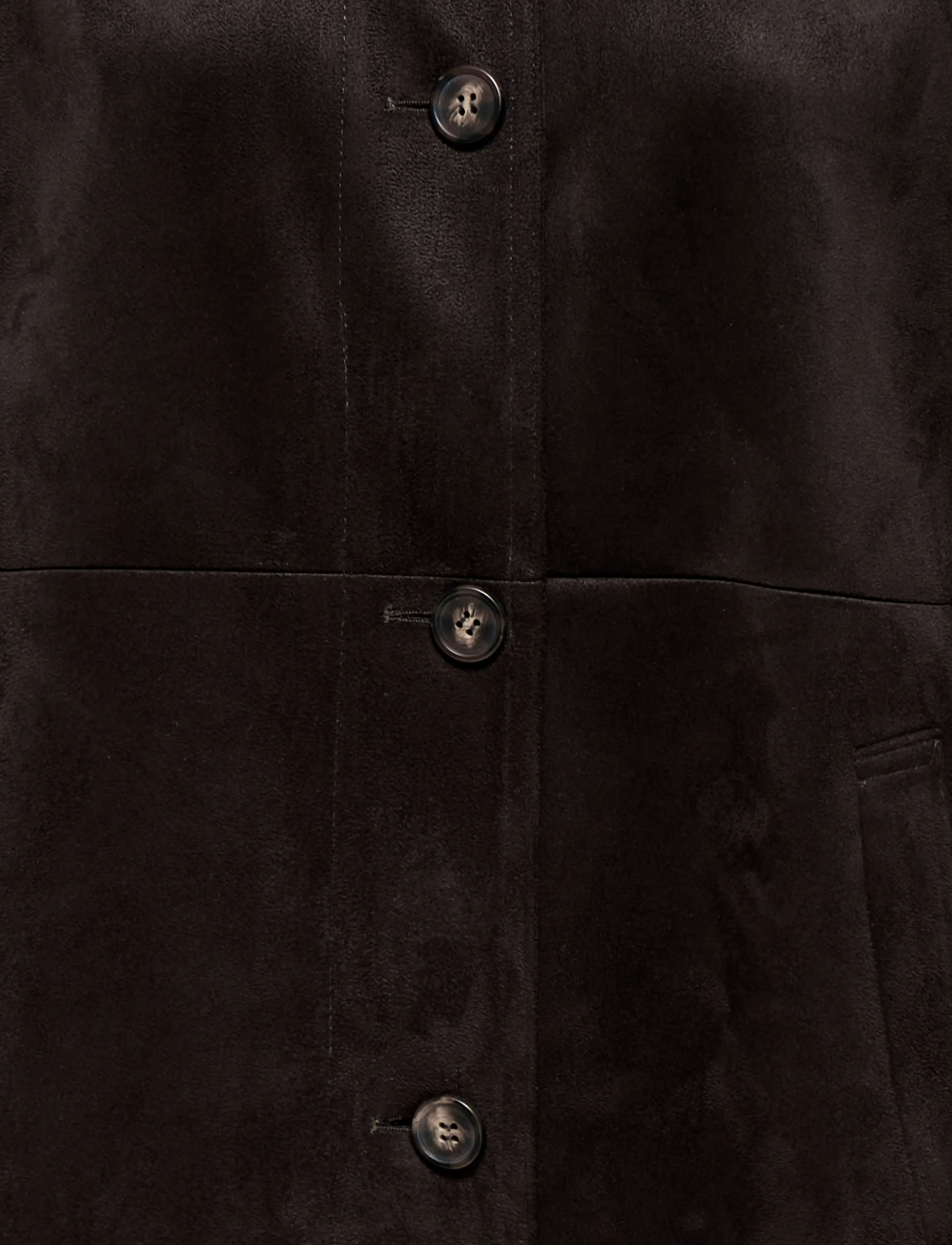 ONLY - ONLCAROLINA LONG FAUX SUEDE COAT OTW - light coats - java - 2