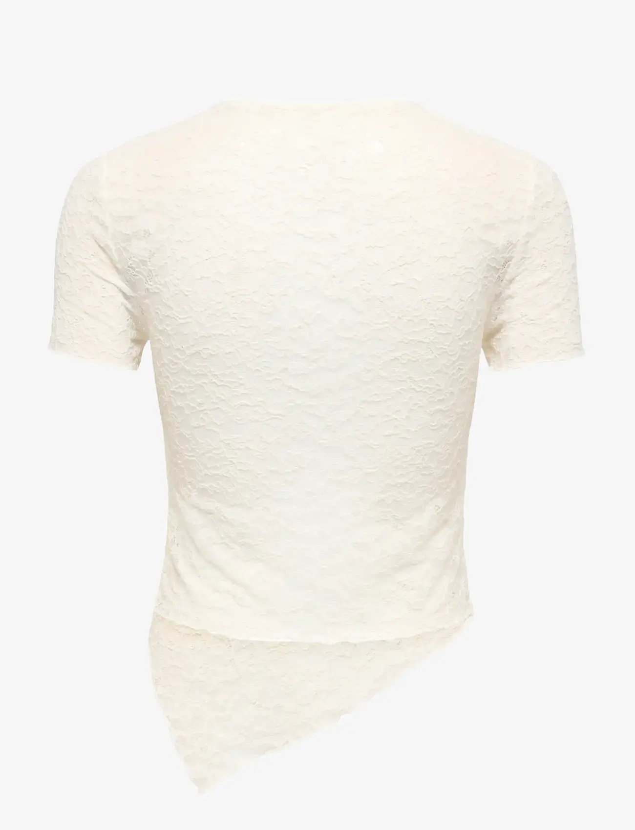 ONLY - ONLLIVA S/S LACE TOP CS JRS - t-shirts - cloud dancer - 2