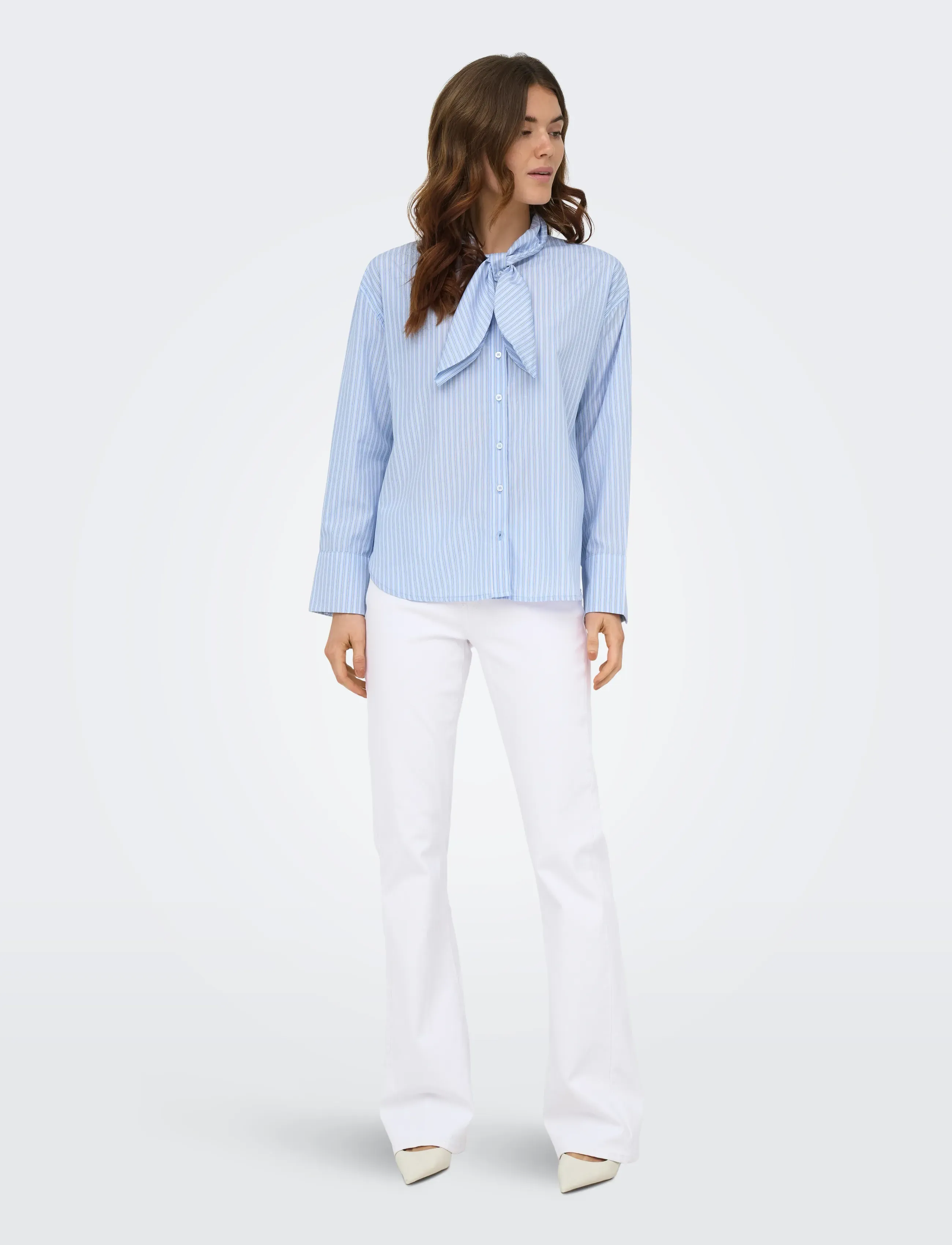 ONLY - ONLDISAKO L/S BOW DETAIL SHIRT WVN EX - marškiniai ilgomis rankovėmis - windsurfer - 4